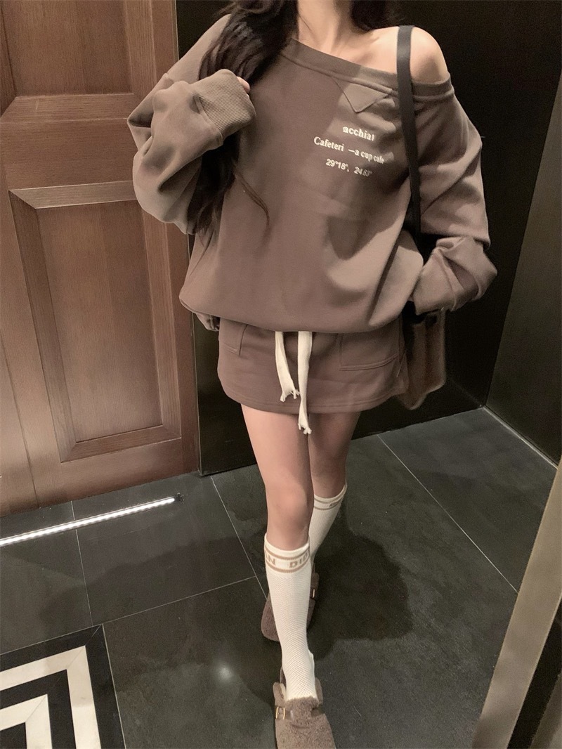 1319一字领宇母上衣➕半身裙 (5)