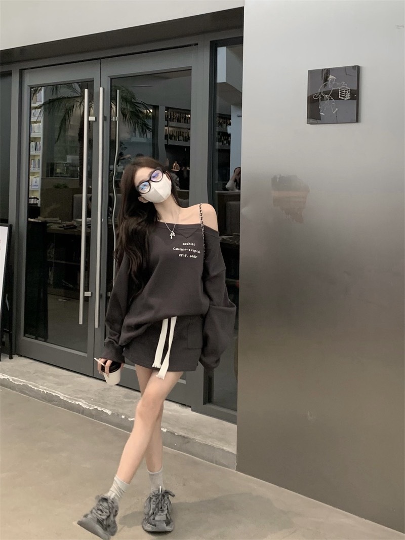 1319一字领宇母上衣➕半身裙 (4)