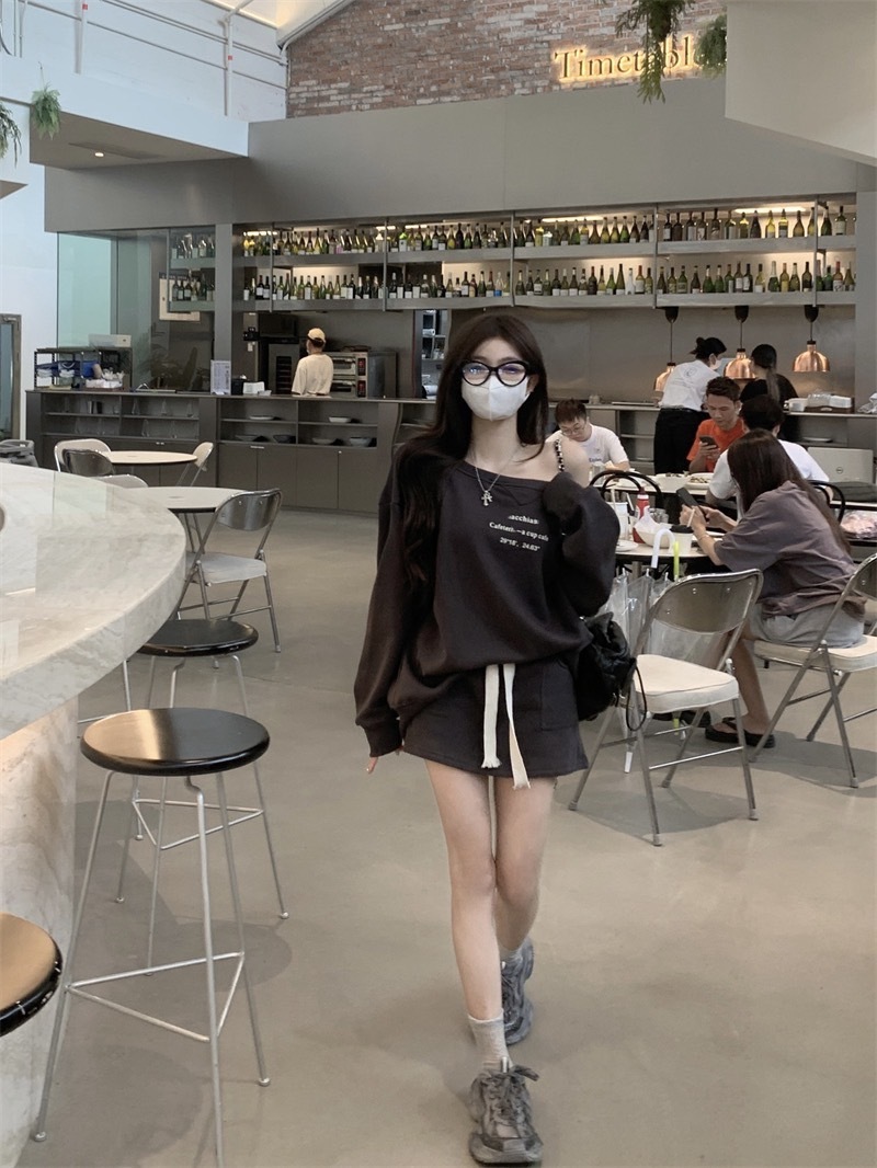 1319一字领宇母上衣➕半身裙 (6)