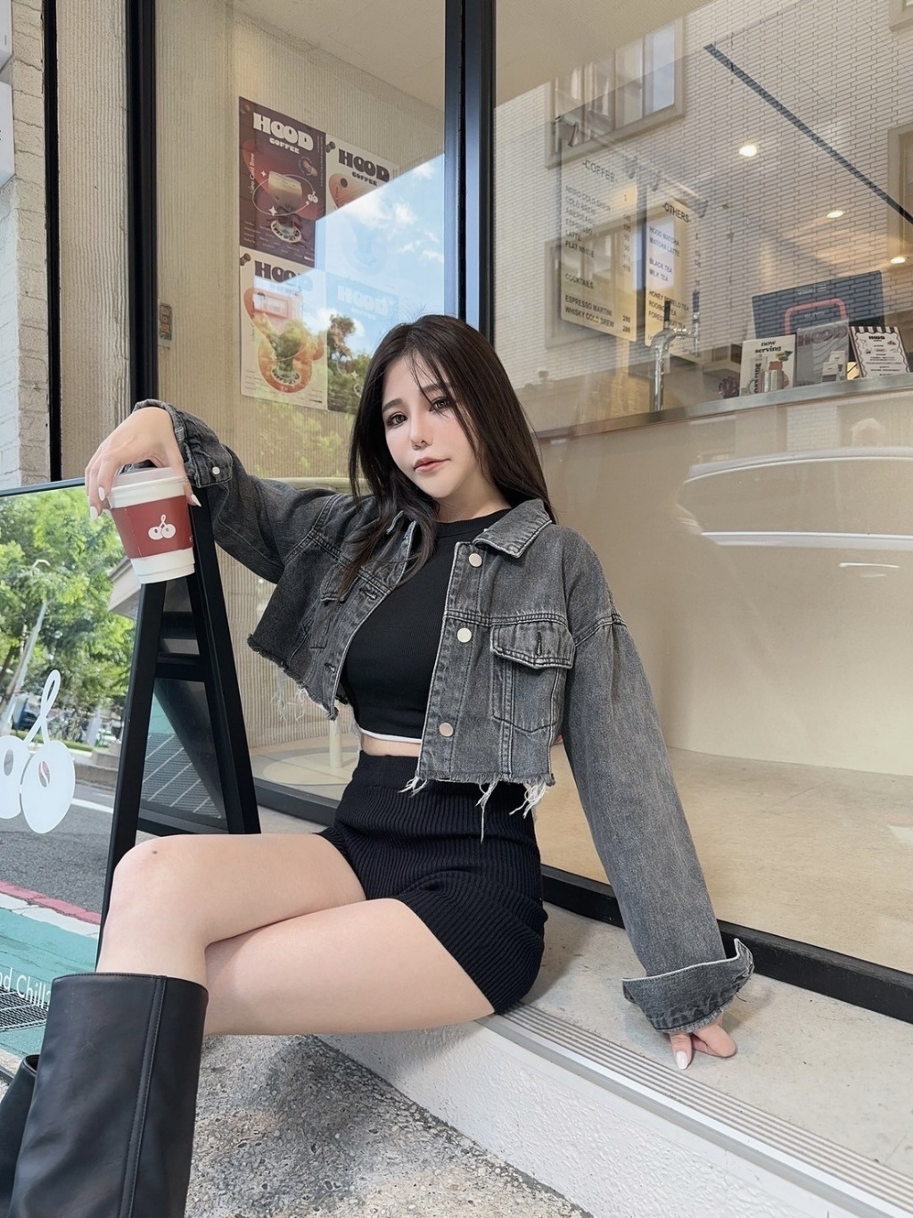 7777短版牛仔抽鬚外套 (2)