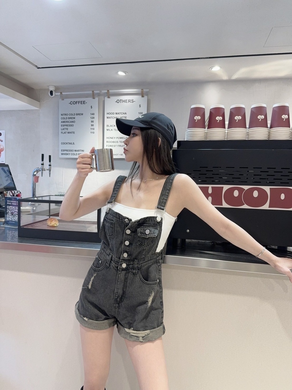 12150俏皮牛仔吊帶短褲 (5)