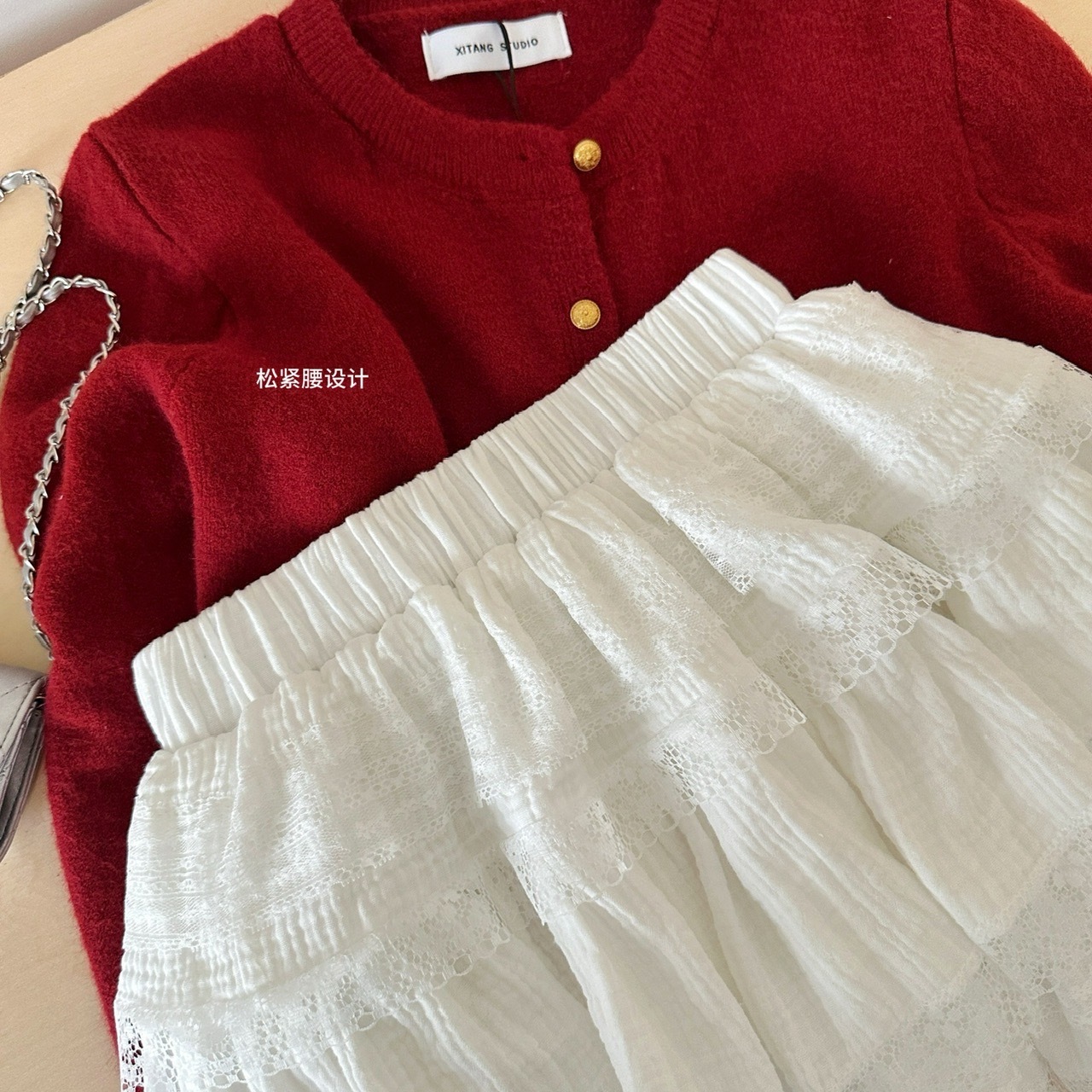 736月光少女雷絲花邊蛋糕裙 (5)