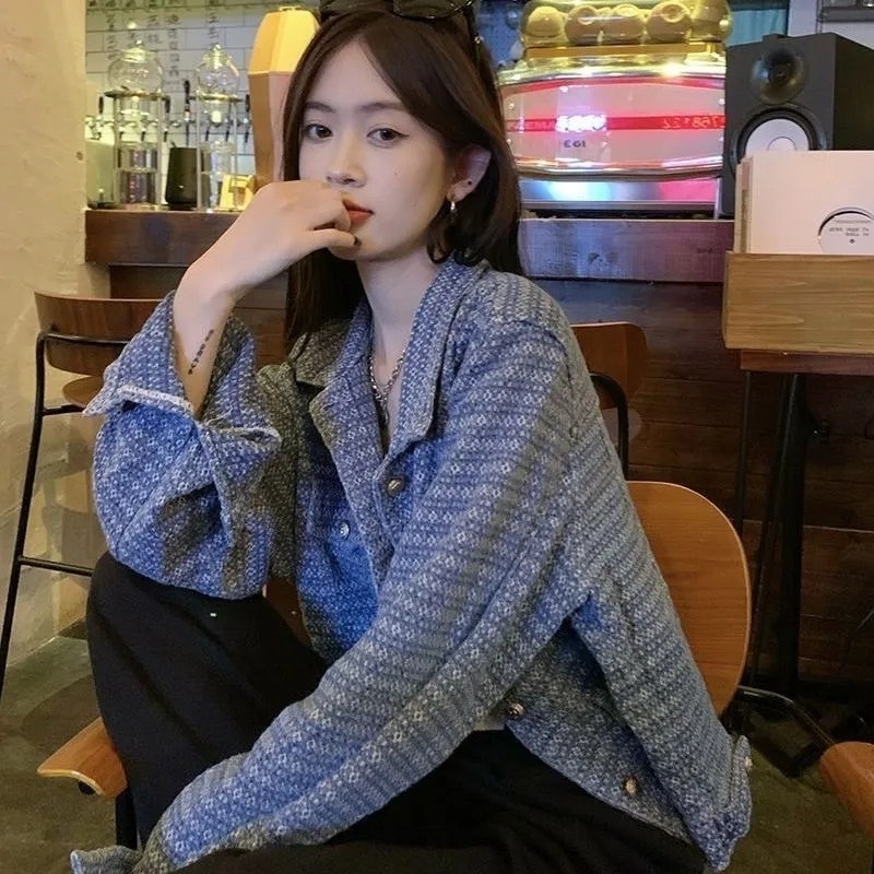 02715 小香风微复古小个子牛仔外套