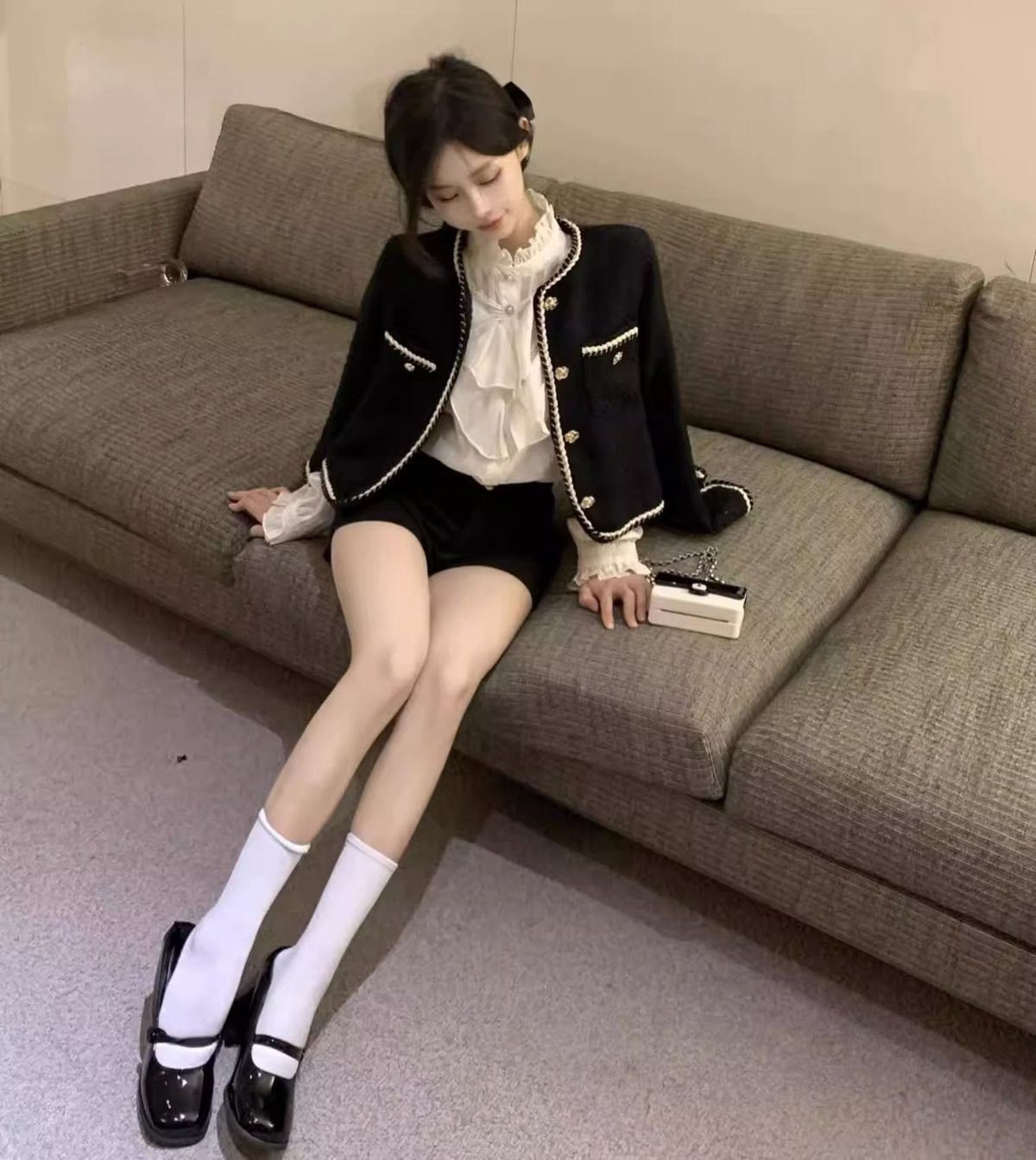 00221小香風氣質名媛設計感外套 (5)