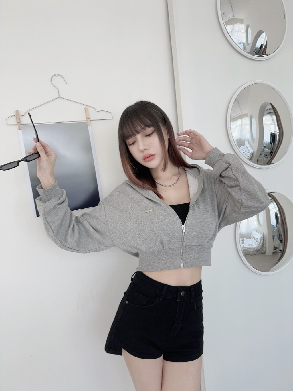 9568獨家棉質短版連帽外套 (4)