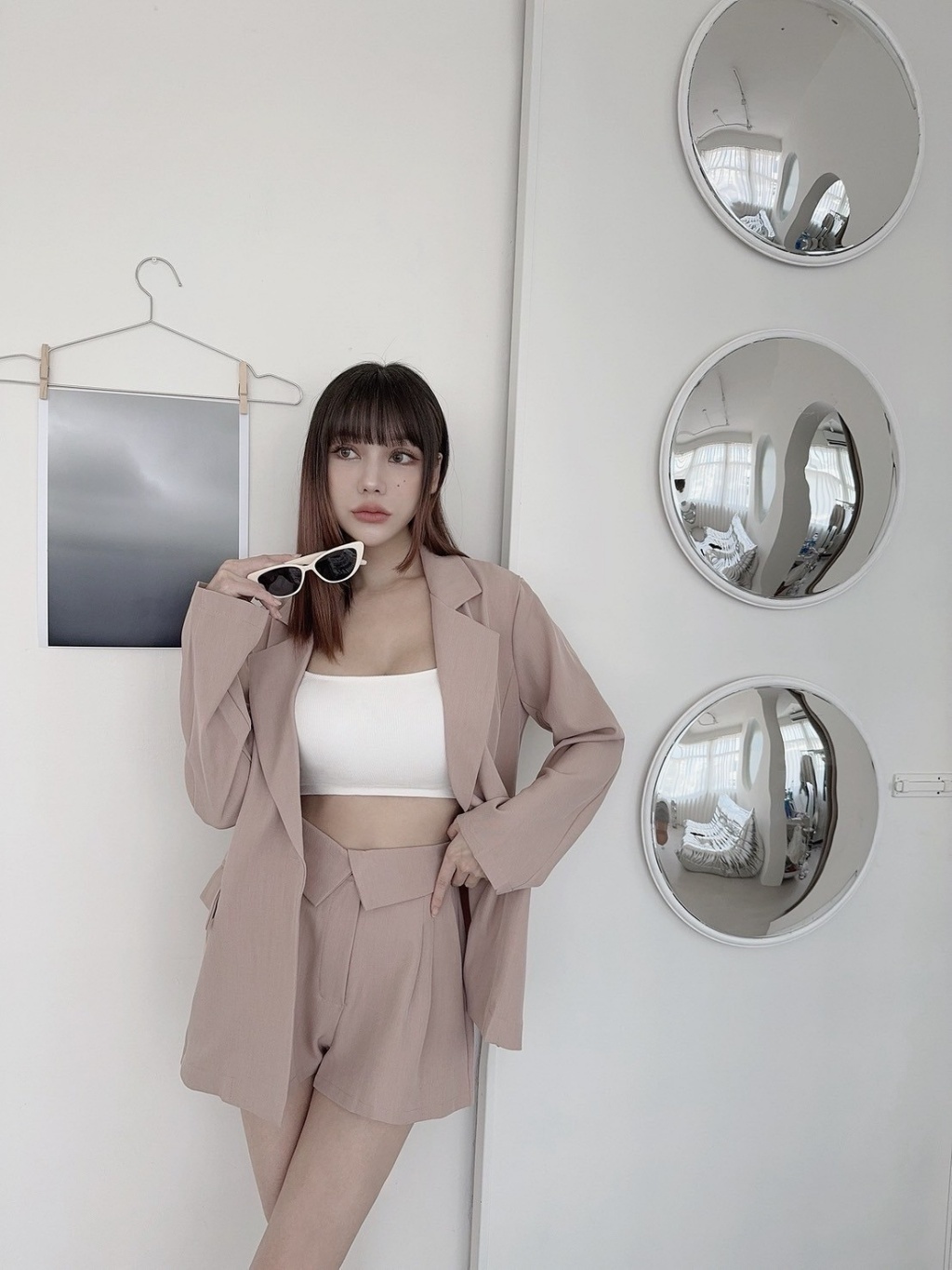 7127獨家翻領西裝短褲SET (5)