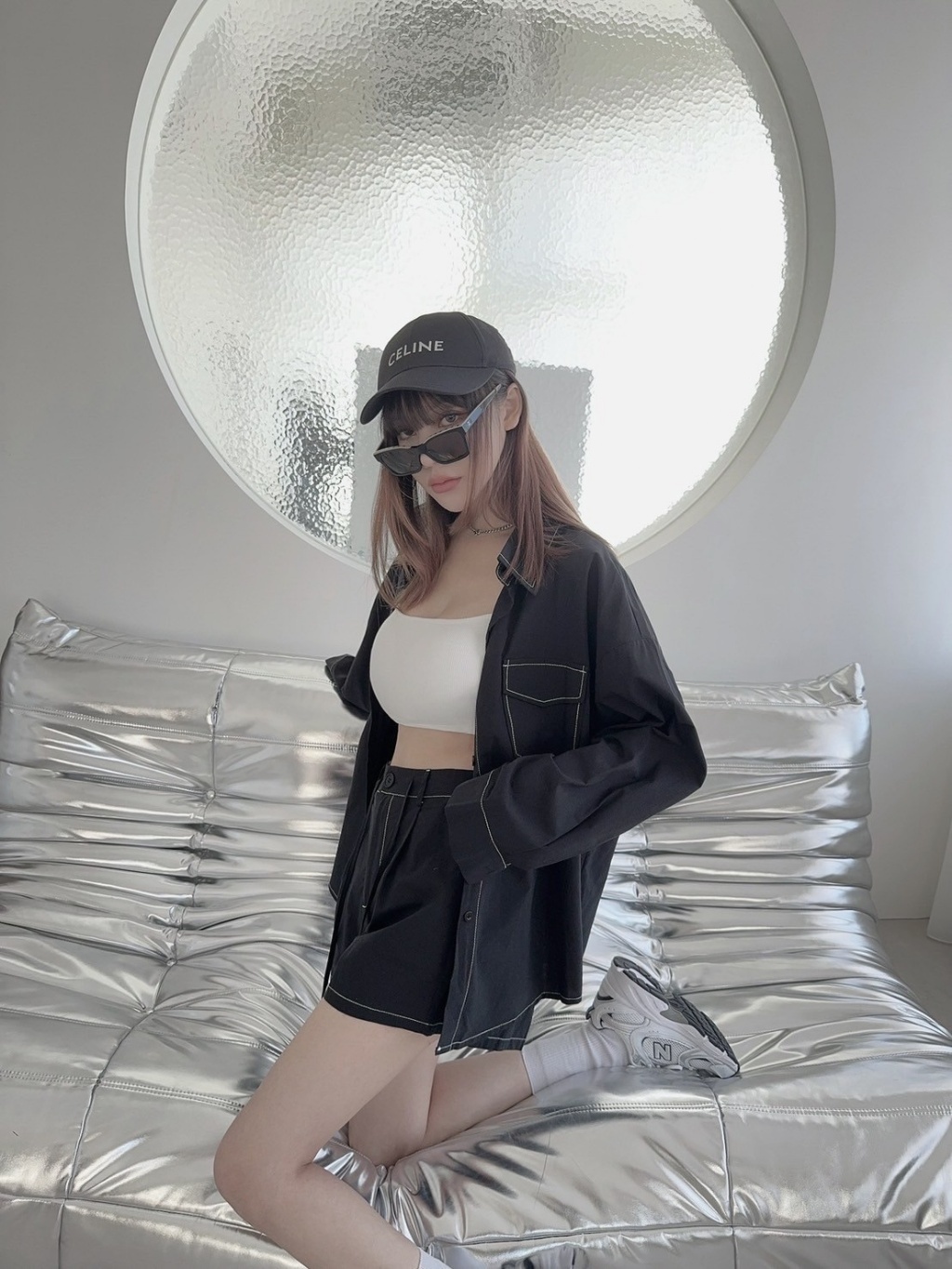 7236獨家反車線襯衫休閒套裝 (3)