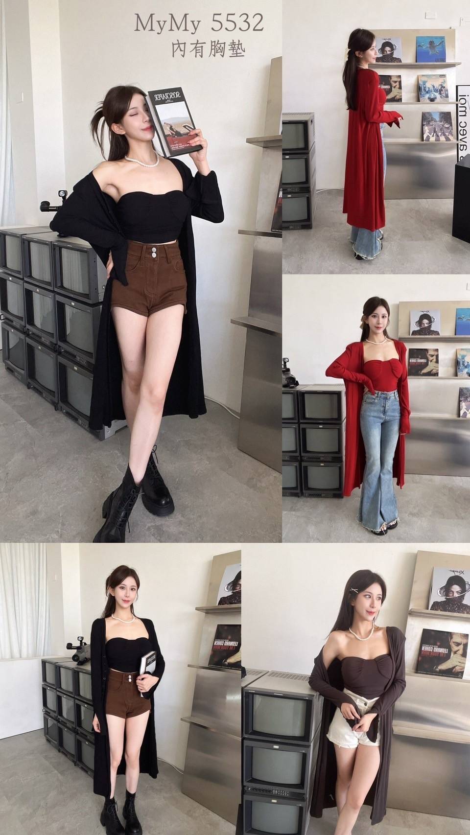 5532馬甲設計背心+同色長罩衫Set (5)