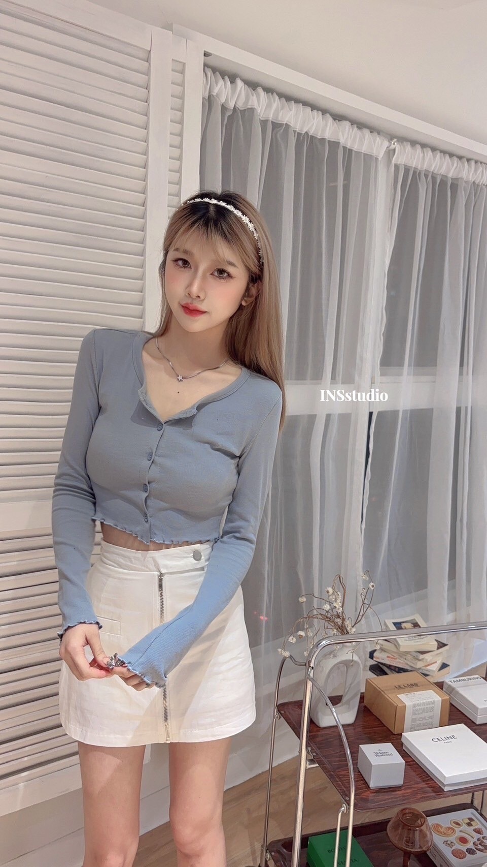 307【秋冬系列｜韓系疊穿🇰🇷】木耳边长袖纯色防晒打底开衫 (2)