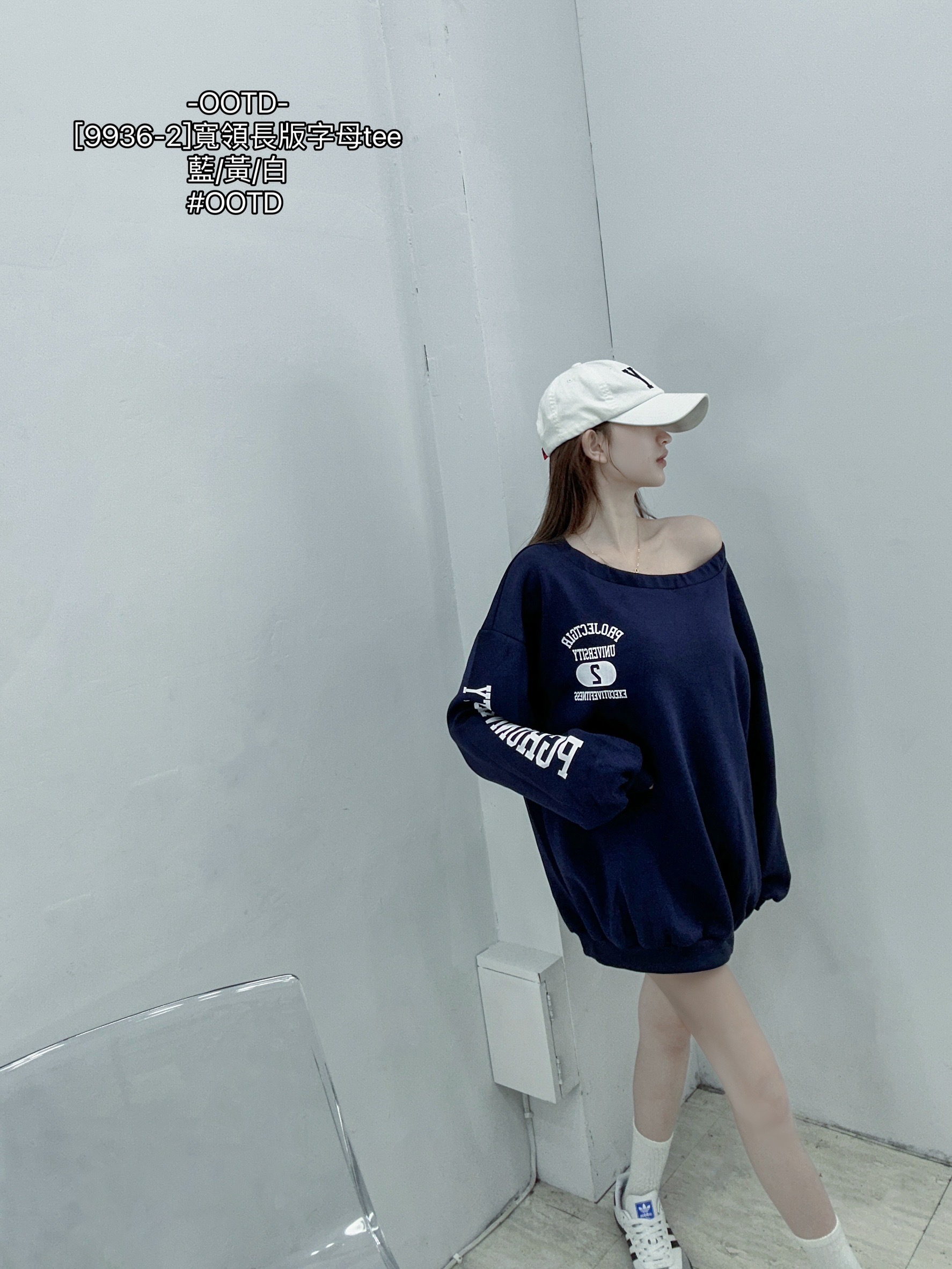 [9936-2]寬領長版字母tee (6)