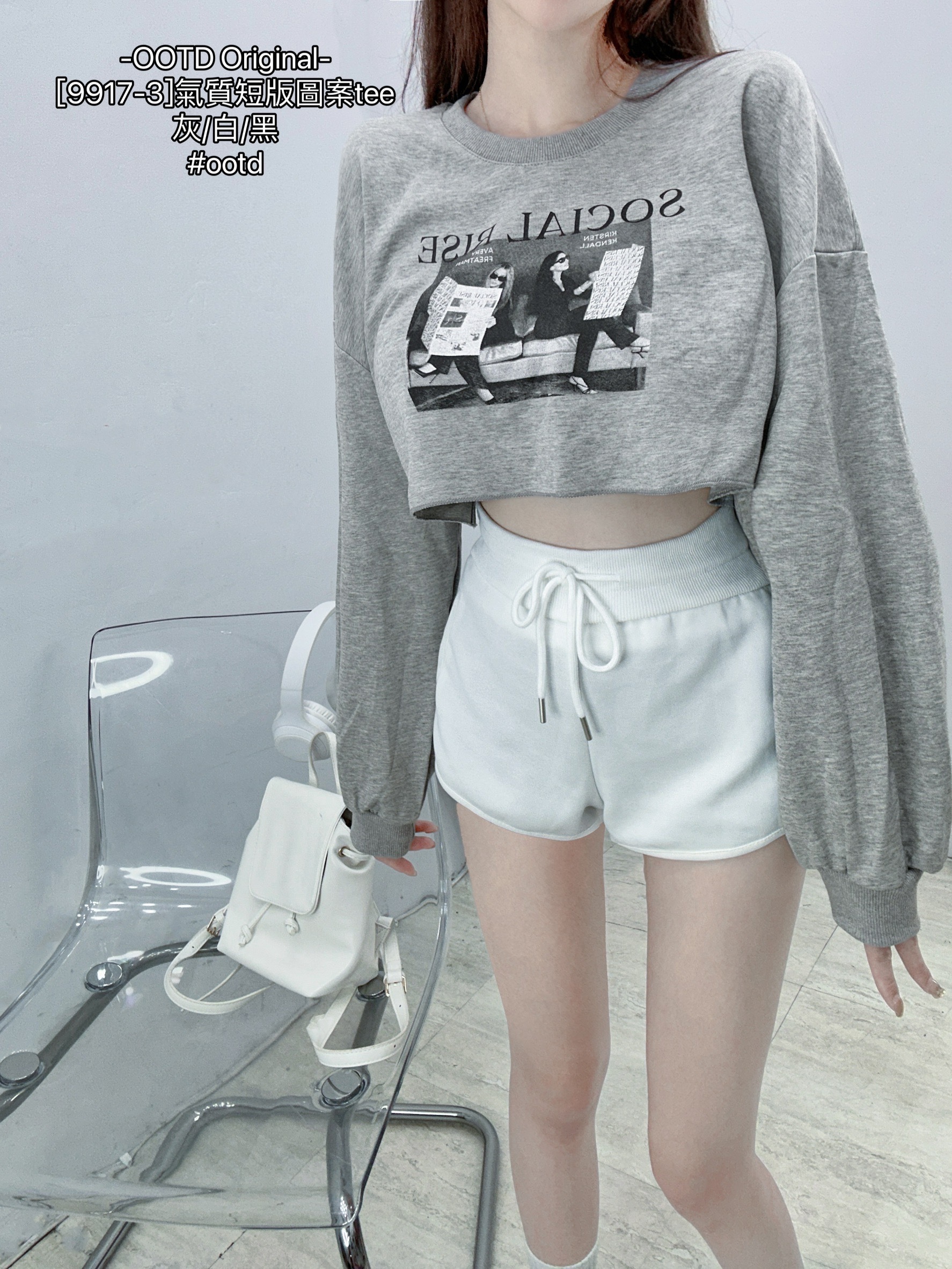 [9917-3]氣質短版圖案tee (4)