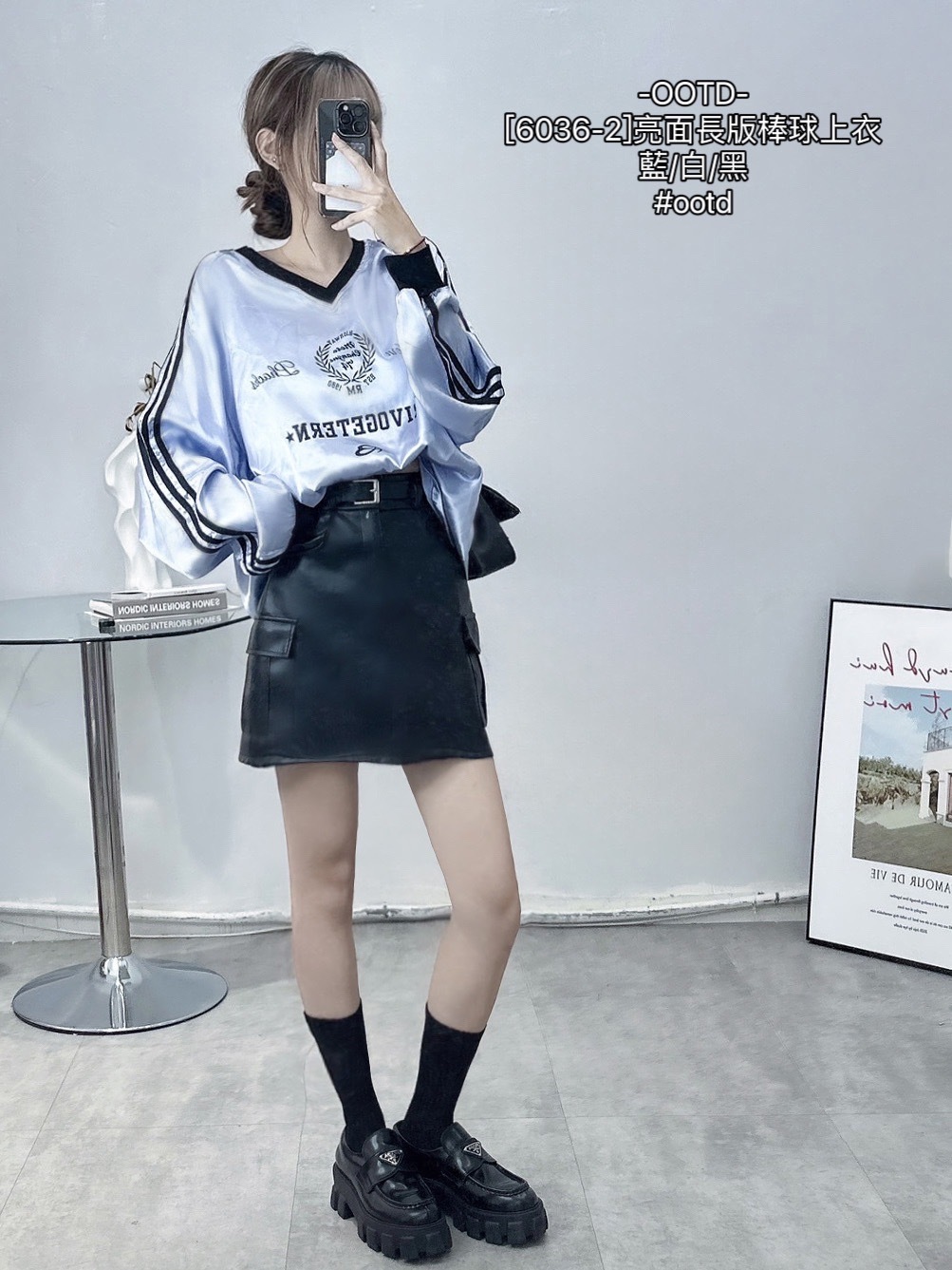 [6036-2]亮面長版棒球上衣 (8)