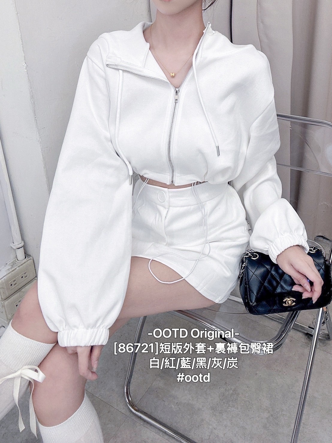 86721]短版外套+裏褲包臀裙 (2)