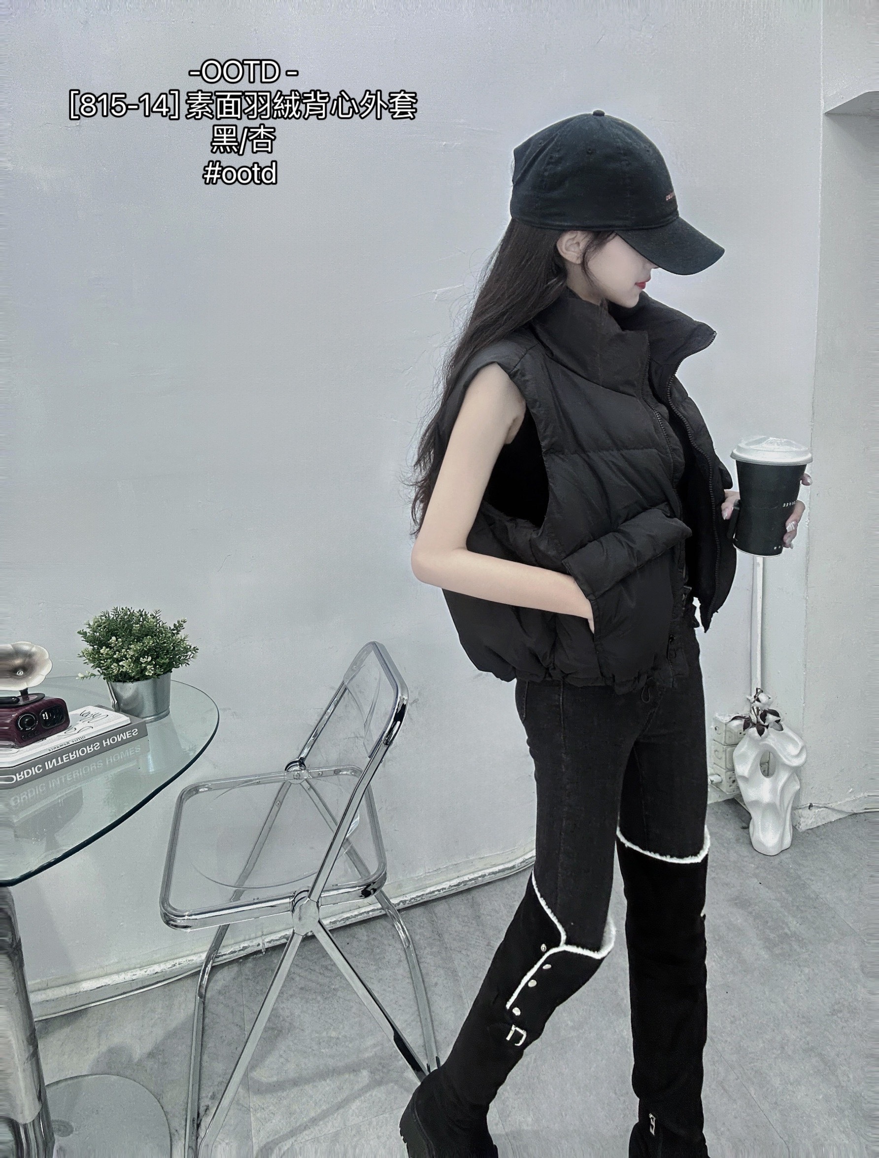 [815-14] 素面羽絨背心外套 (5)