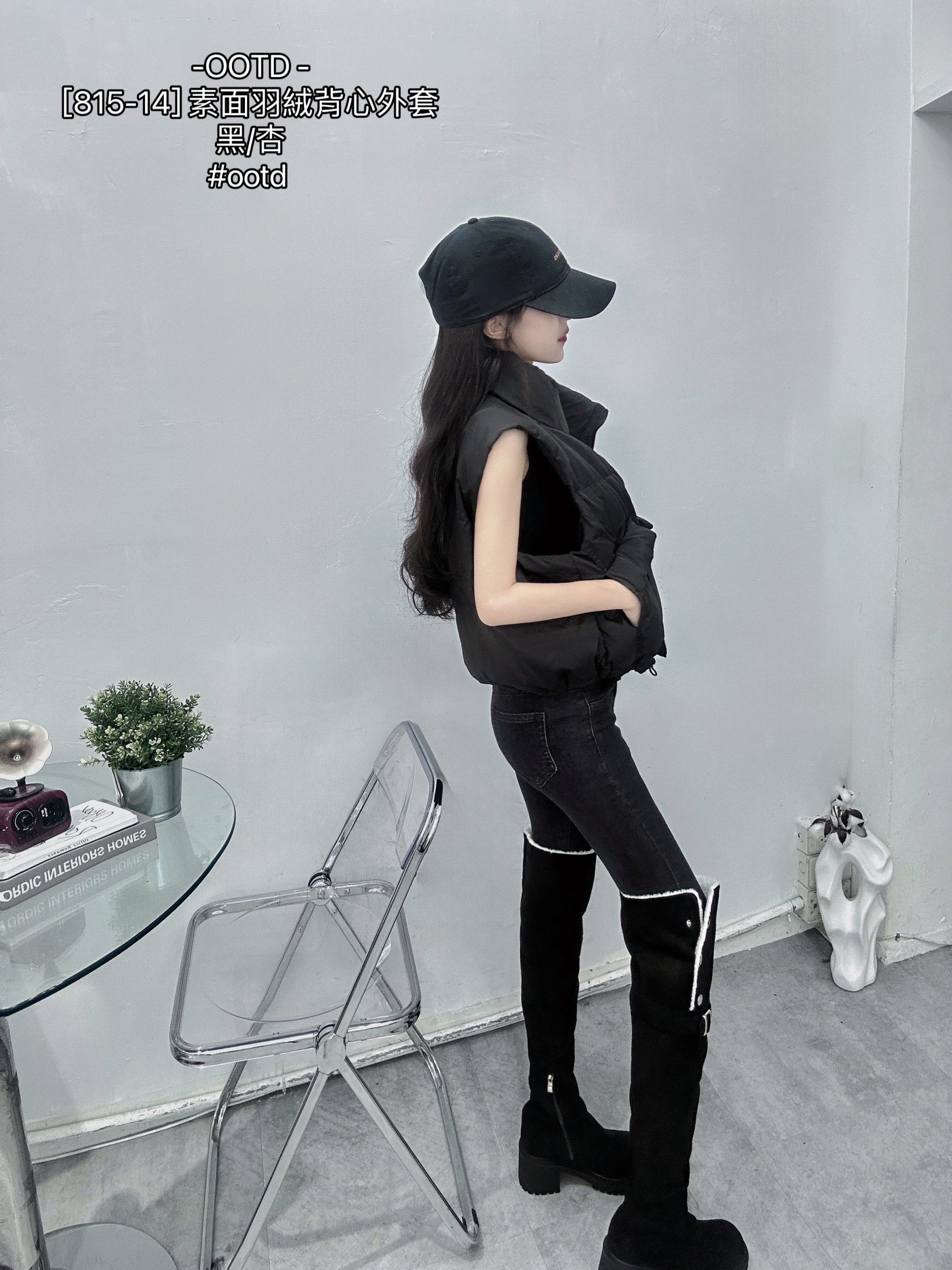 [815-14] 素面羽絨背心外套 (6)