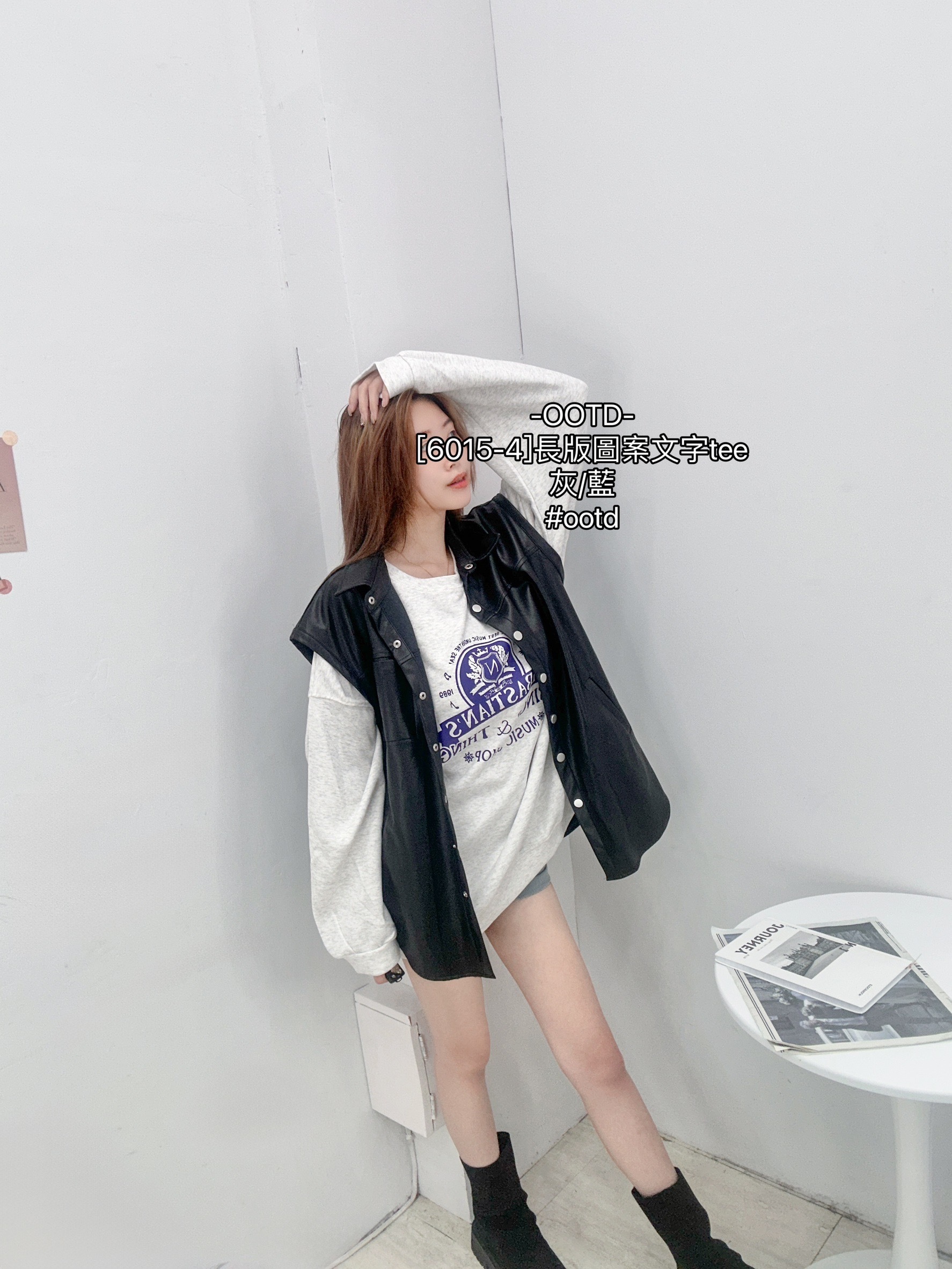 [6015-4]長版圖案文字tee (3)