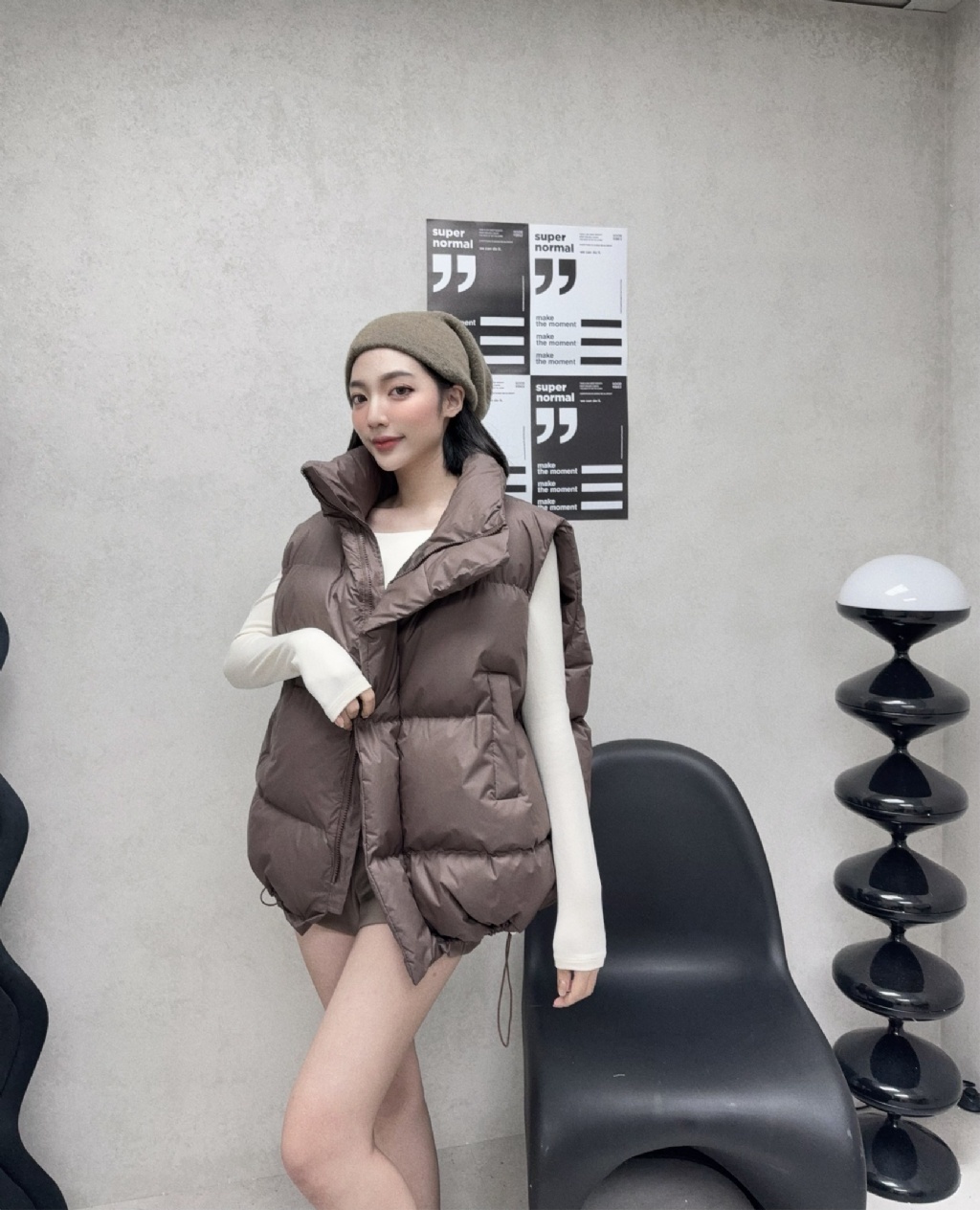 10308868『選品』闆娘極推👍🏼麵包澎澎鋪棉背心 (2)