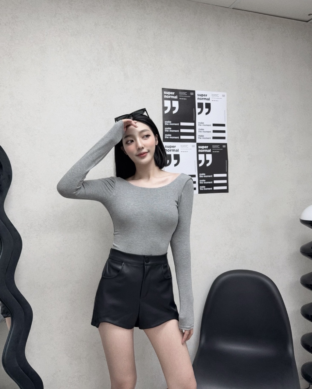 1030205『選品』磨毛大U背保暖打底上衣 (6)