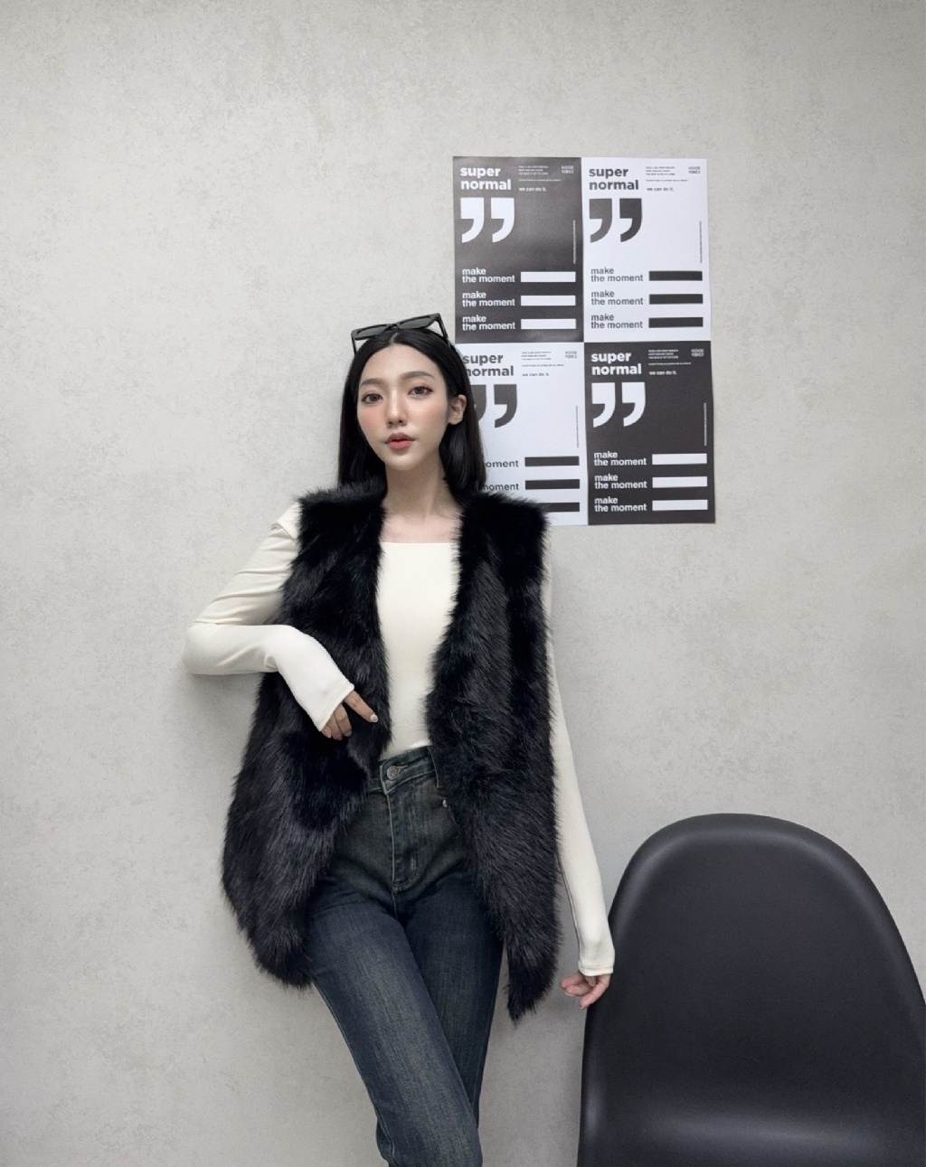 10306859『選品』氣質毛茸茸背心 (7)