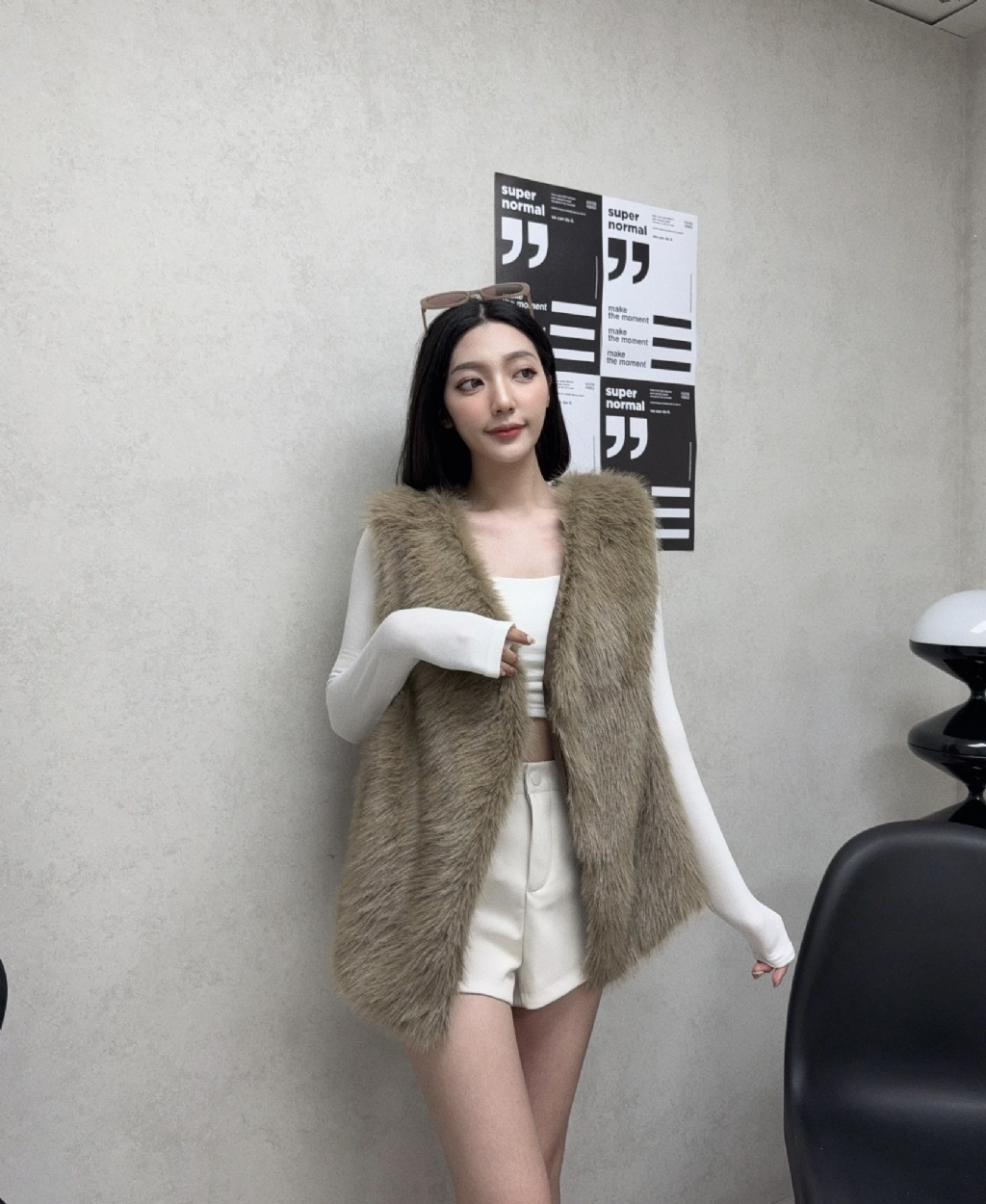 10306859『選品』氣質毛茸茸背心 (5)