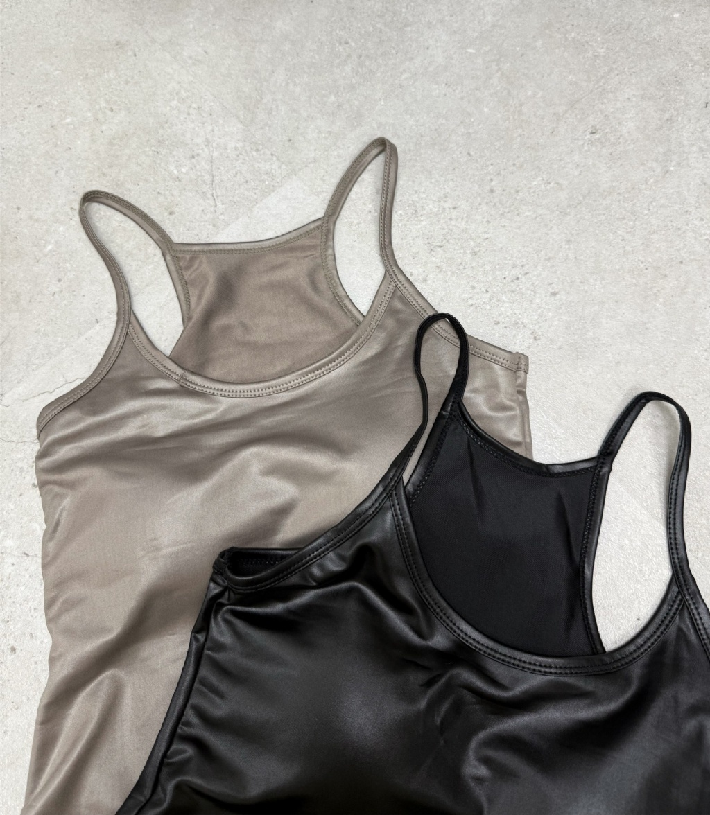 10306213『選品』歐美皮質性感修身背心