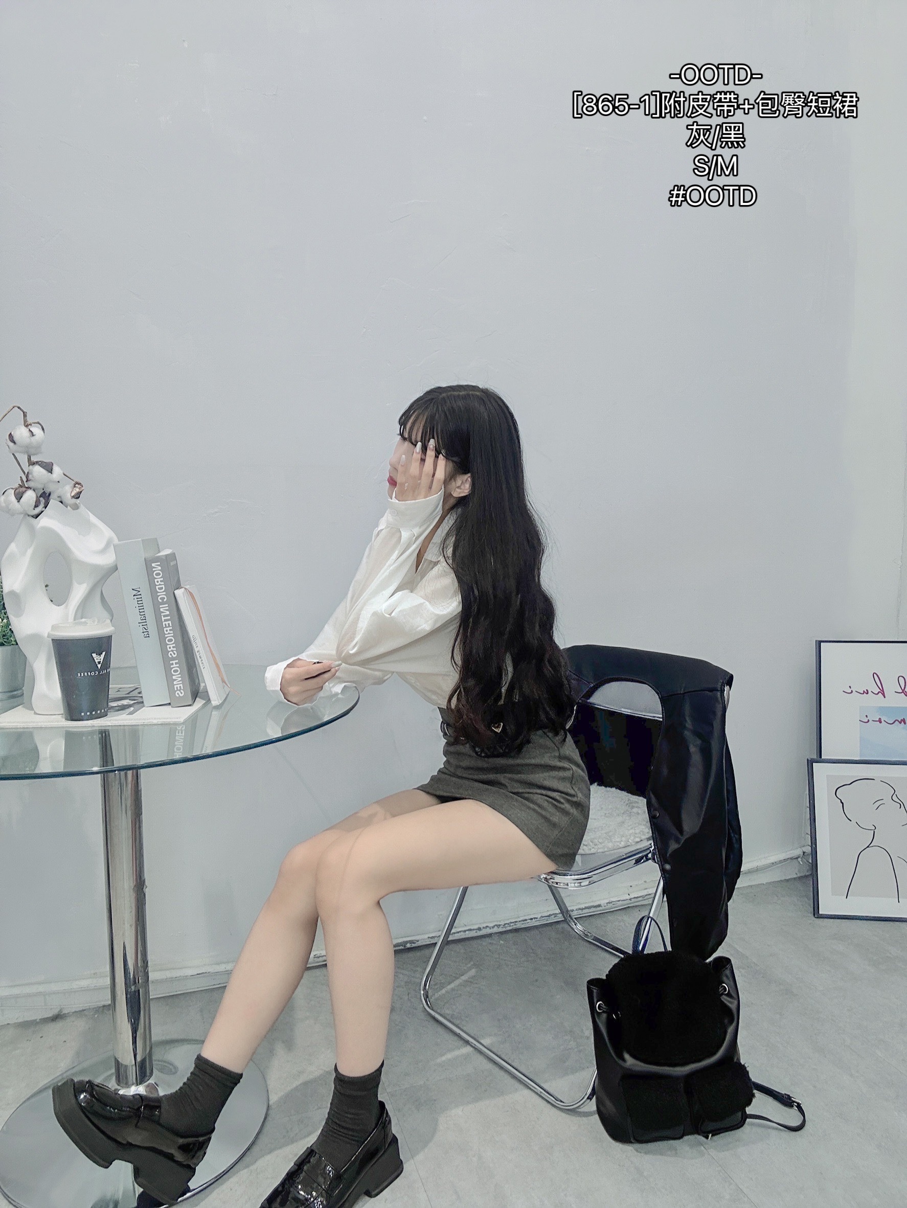 [865-1]附皮帶+包臀短裙 (3)