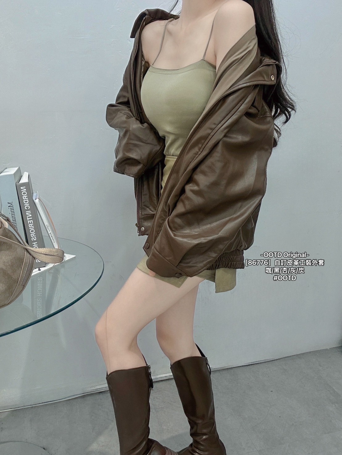 [86776］自訂皮革工裝外套 (5)