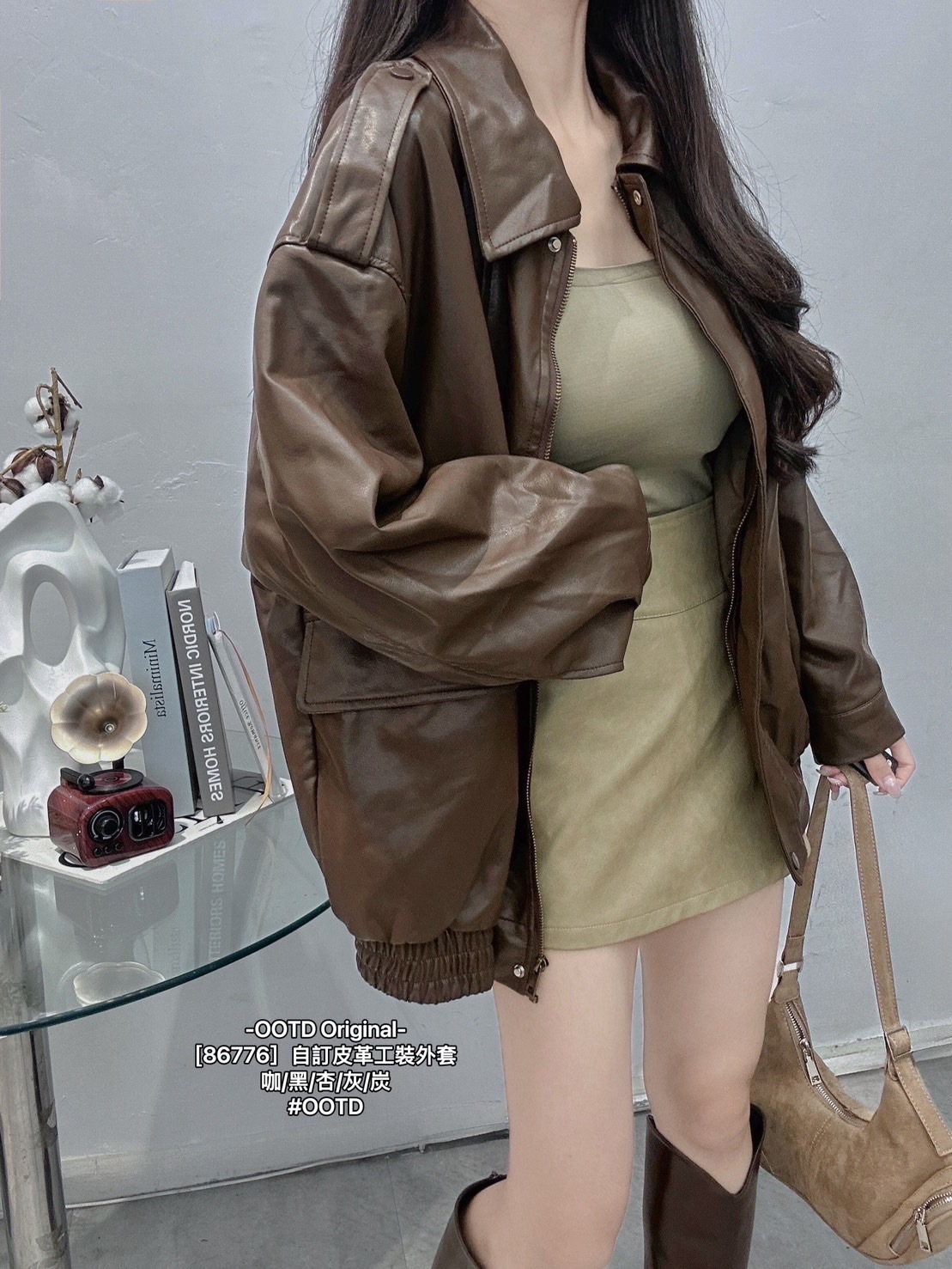 [86776］自訂皮革工裝外套 (4)