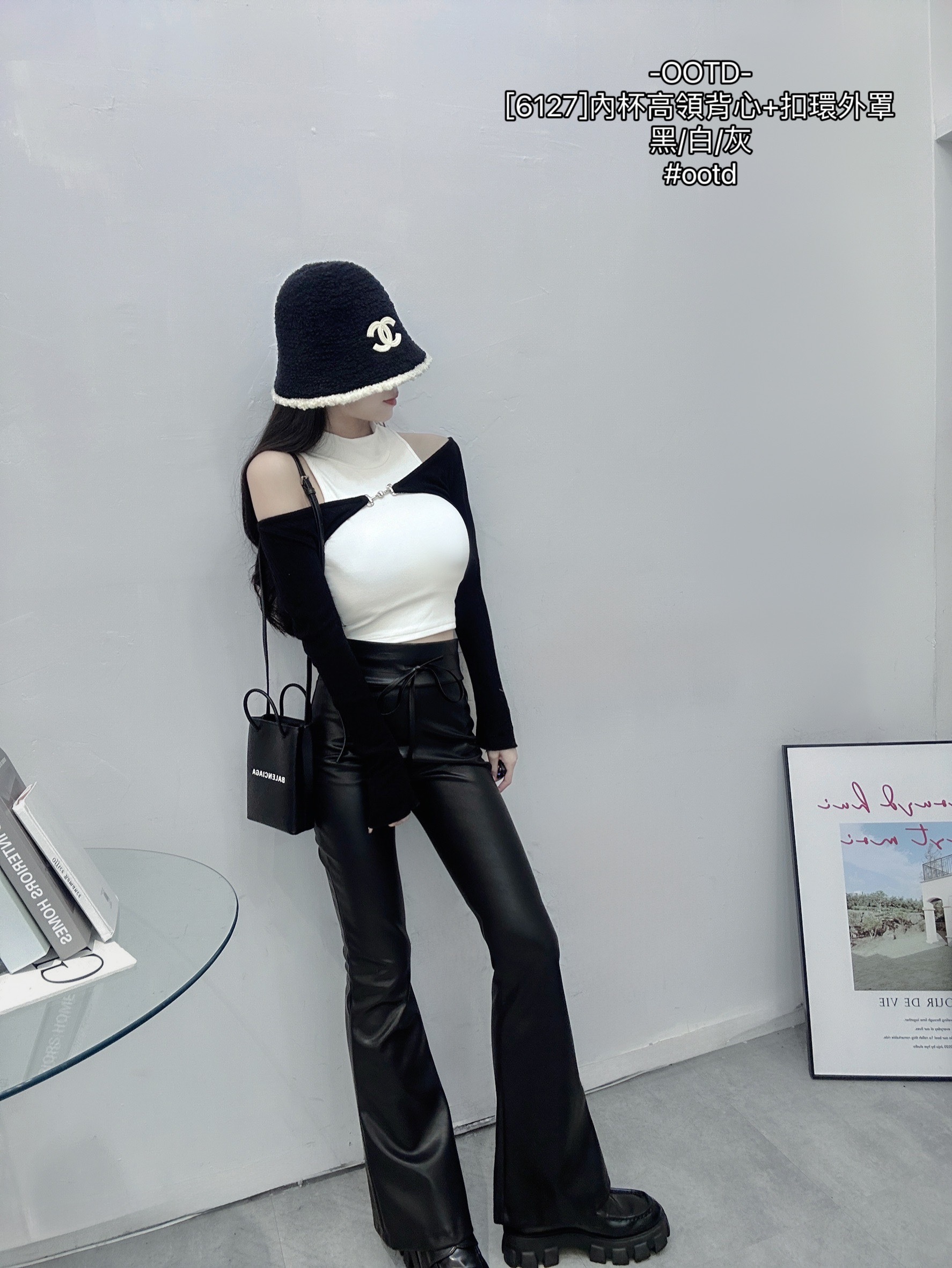 [6127]內杯高領背心+扣環外罩 (6)