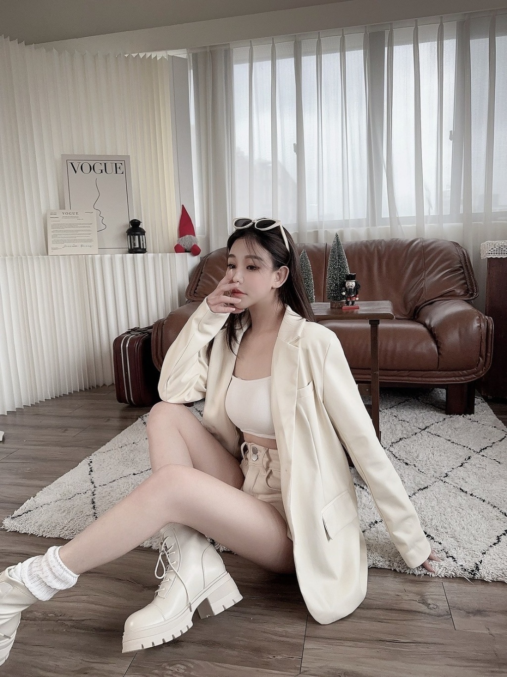 6816訂製款-氣質皮革西裝外套 (2)