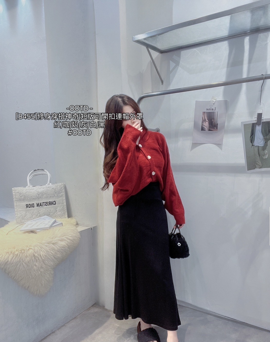 [8455]修身穿搭神奇短版可開扣連帽外罩 (10)