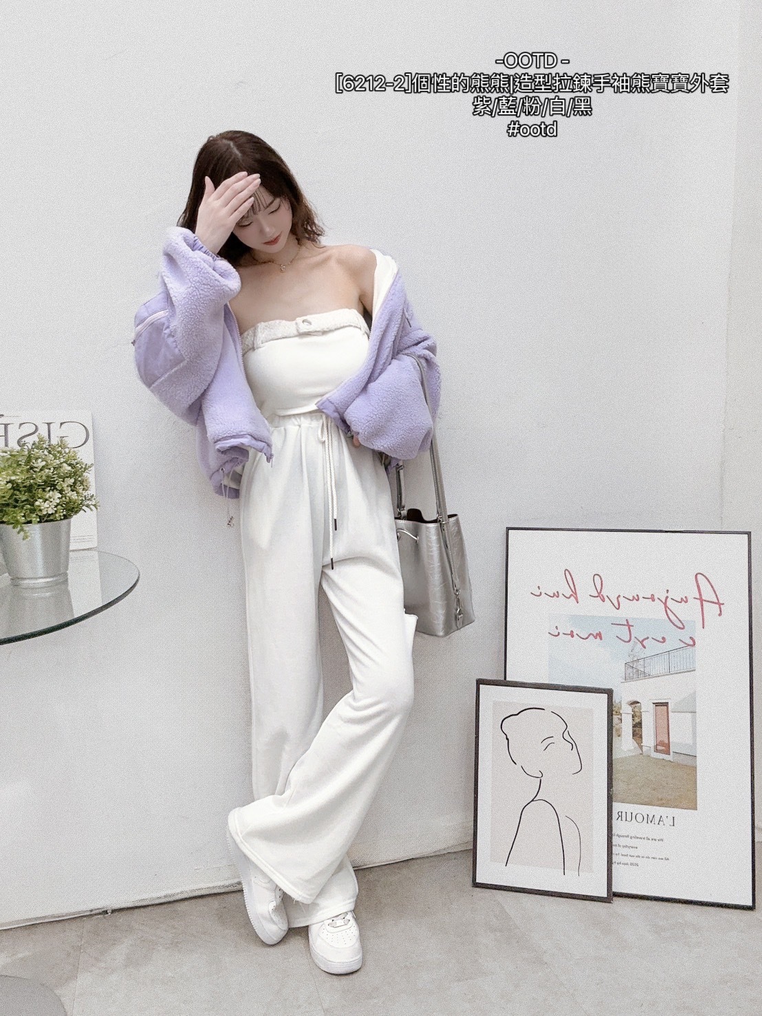 [6212-2]個性的熊熊造型拉鍊手袖熊寶寶外套 (7)