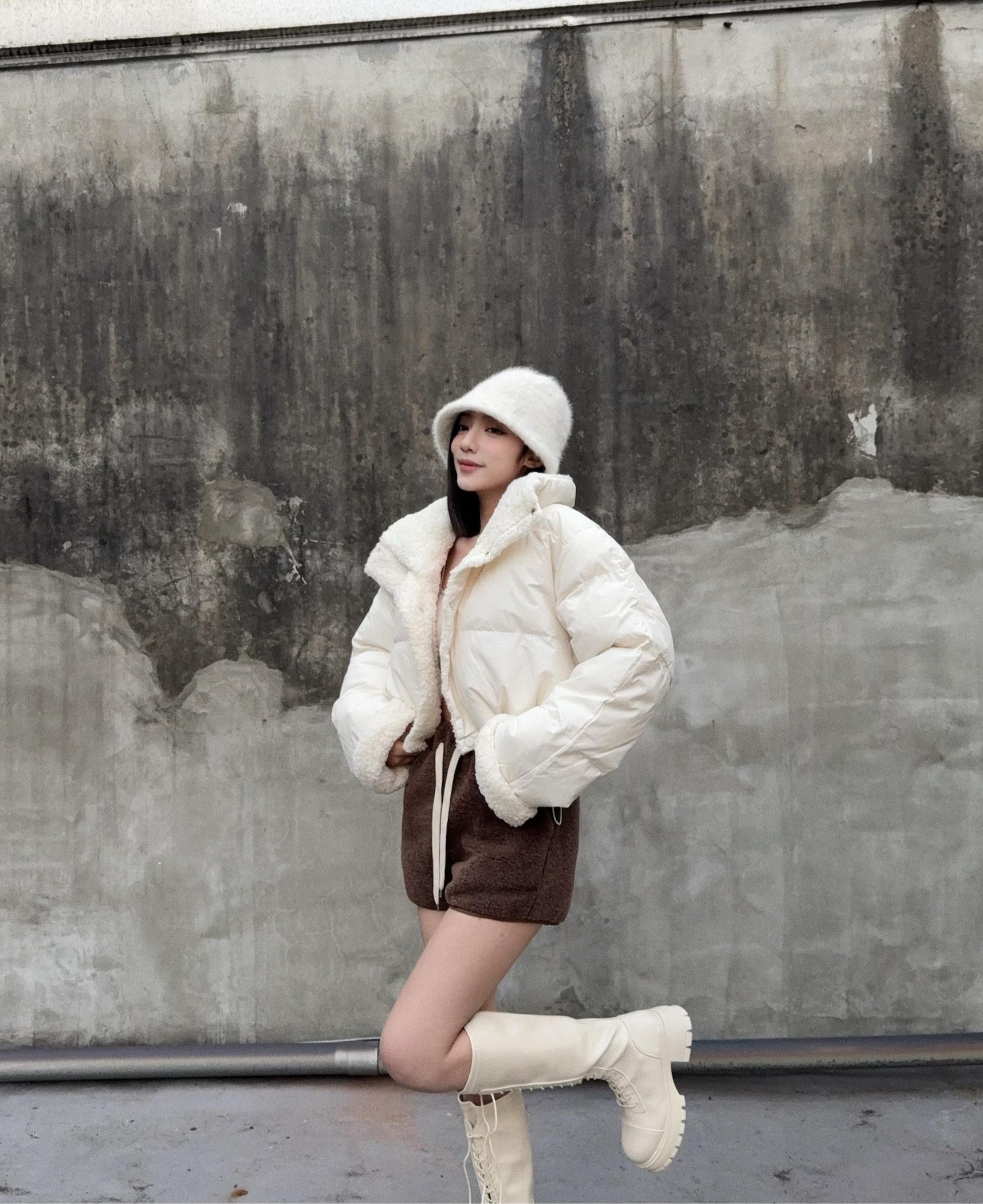 10248816『選品』2way兩穿式羊羔毛大翻領外套