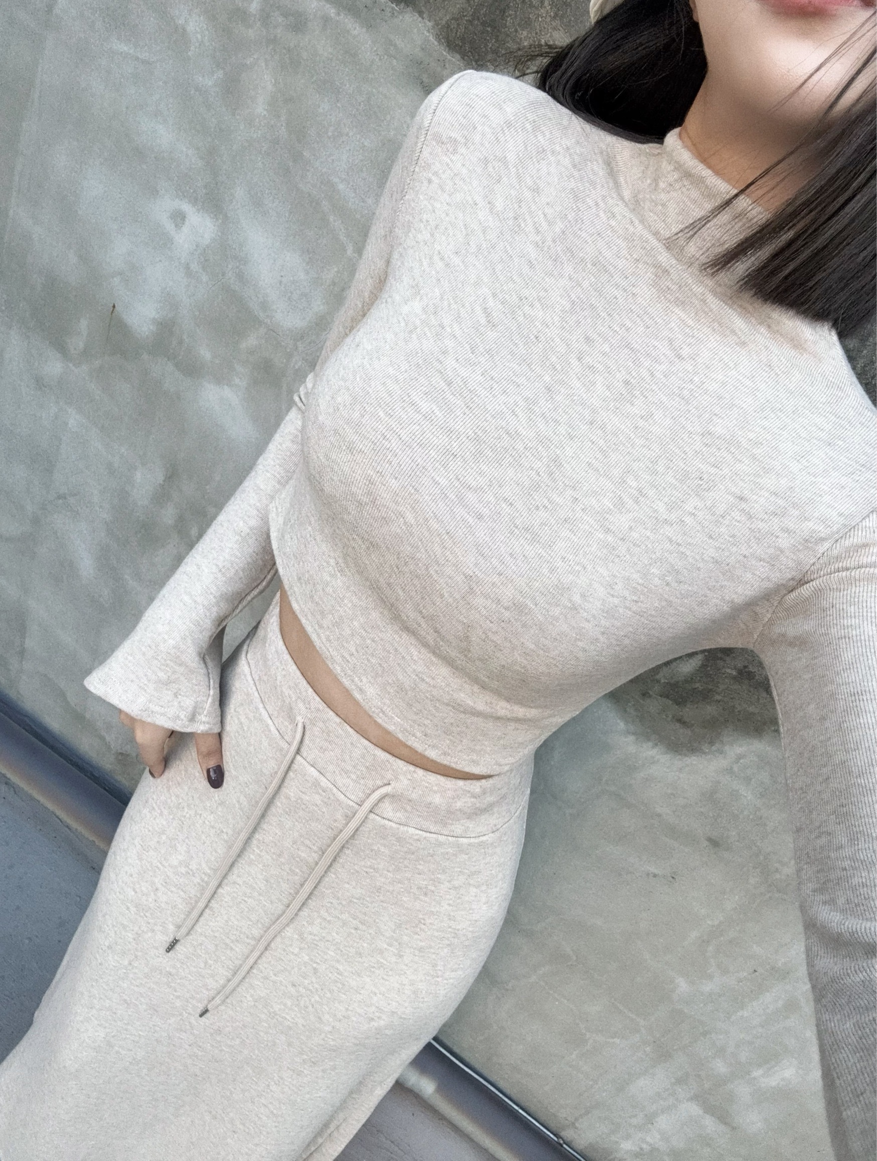 10241150選品』溫柔小姐姐半高領羊絨長裙SET (5)