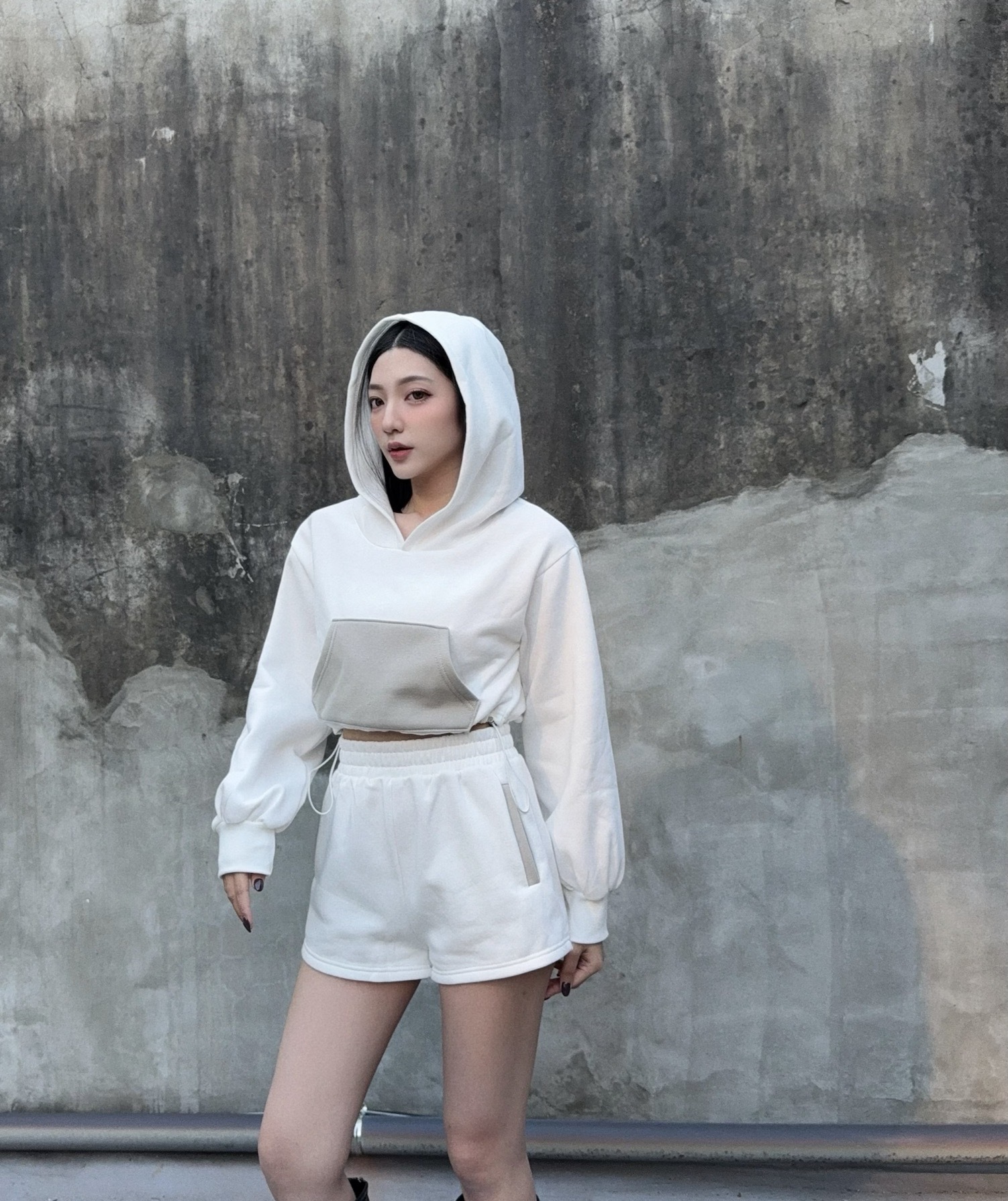 10240052『訂製款』休閒款撞色連帽SET