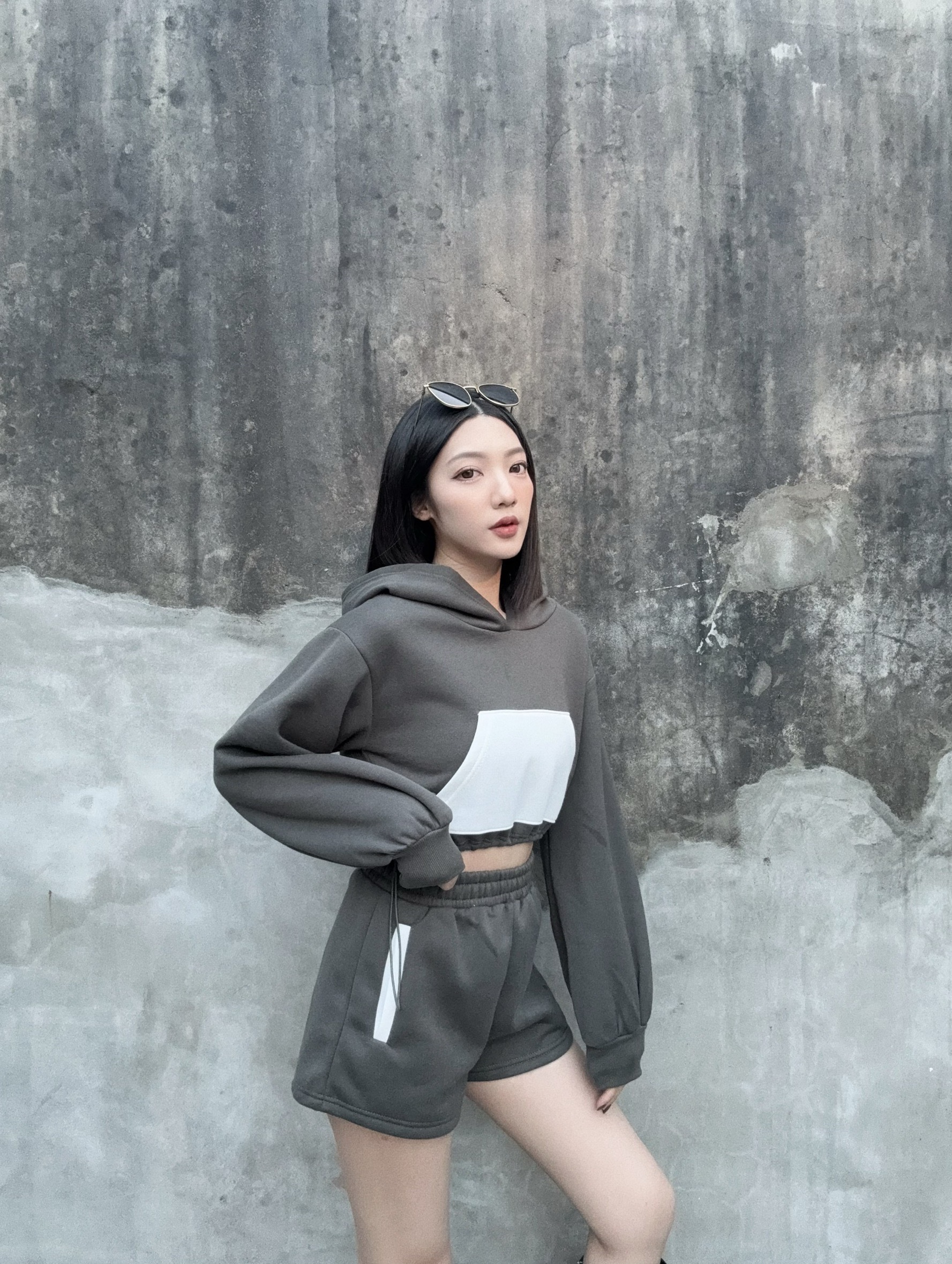 10240052『訂製款』休閒款撞色連帽SET (3)