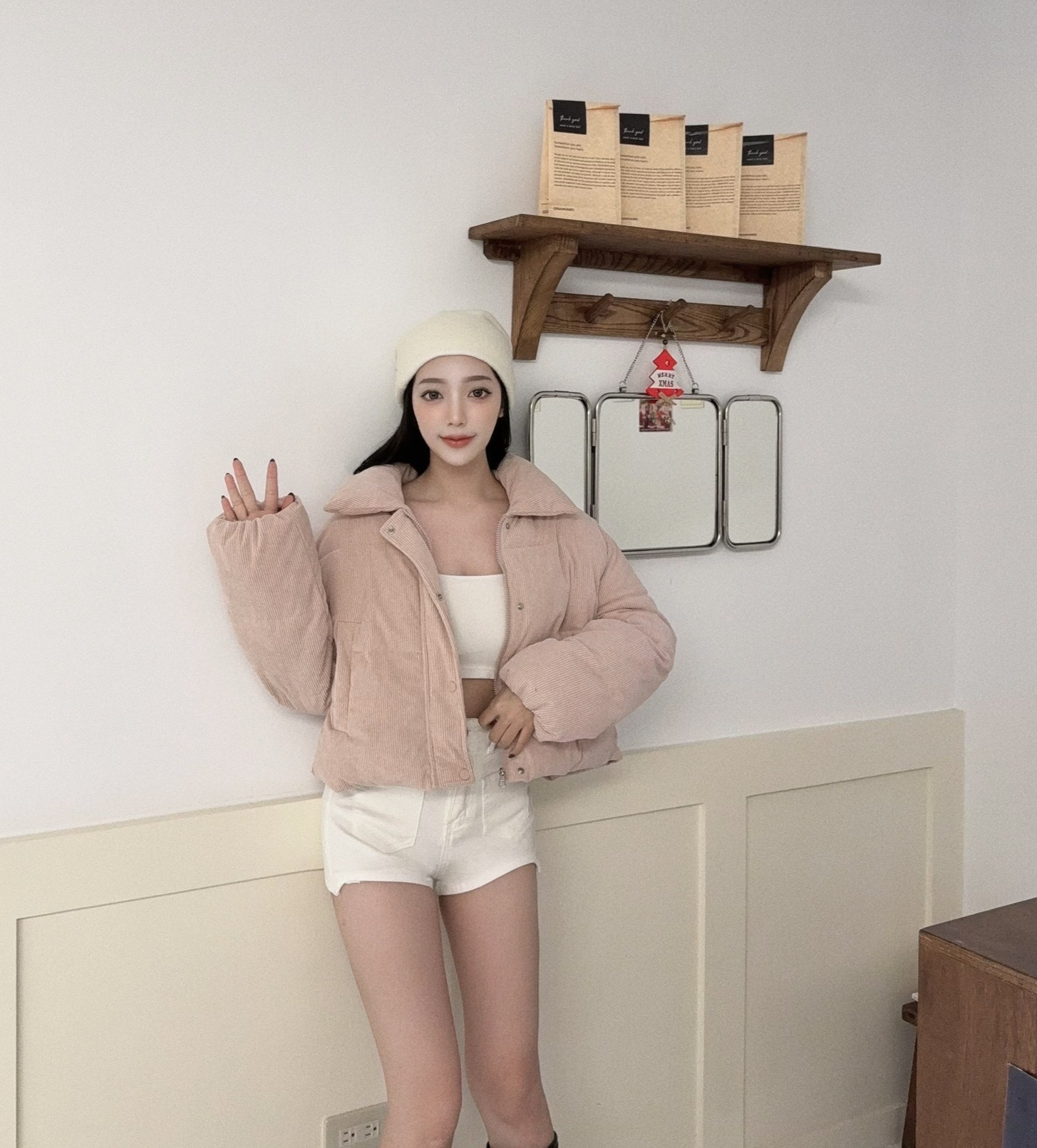 12118309『選品』燈芯絨澎澎麵包外套 (4)