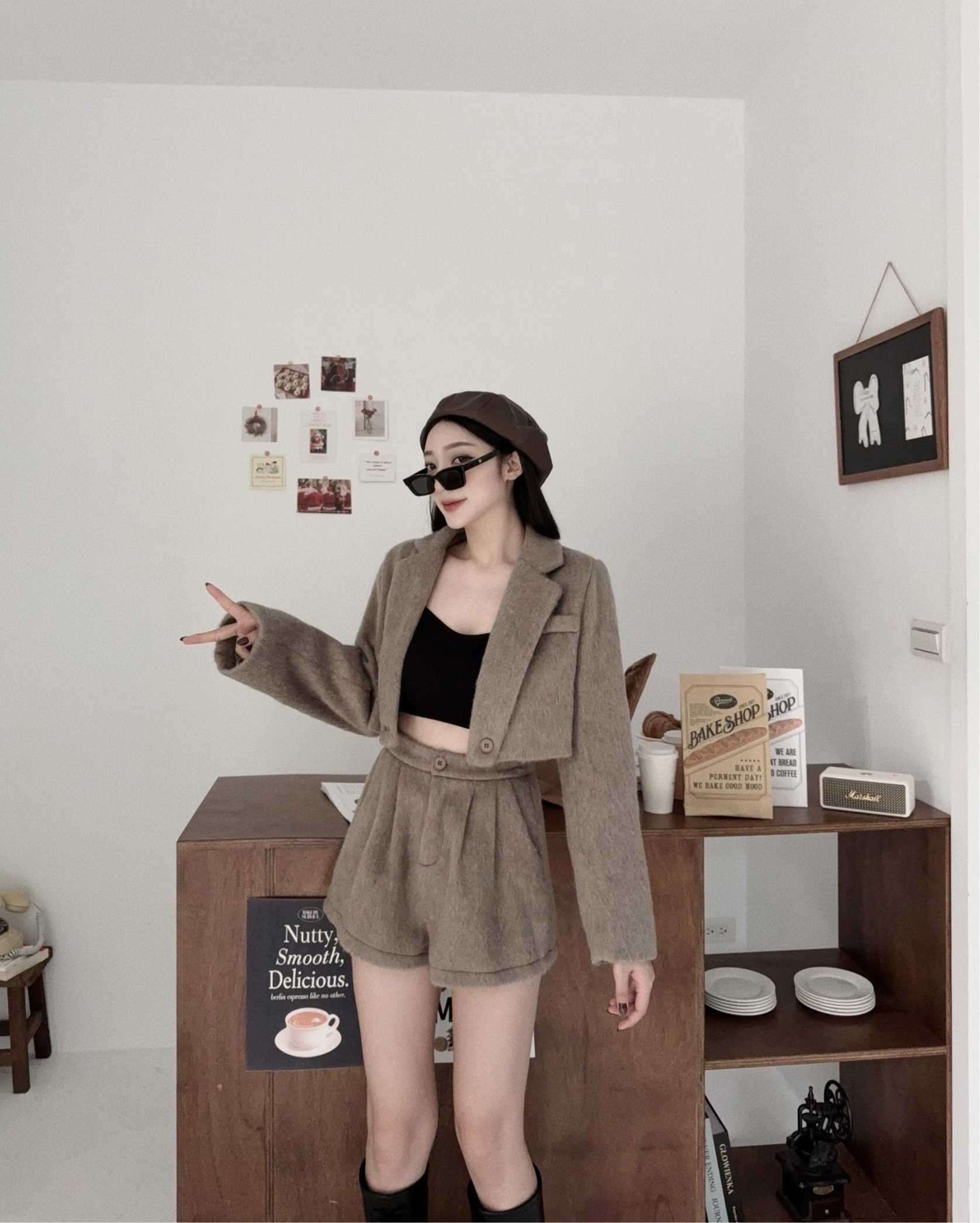 12115419『訂製款』韓系燕麥毛絨高級感西裝SET (2)