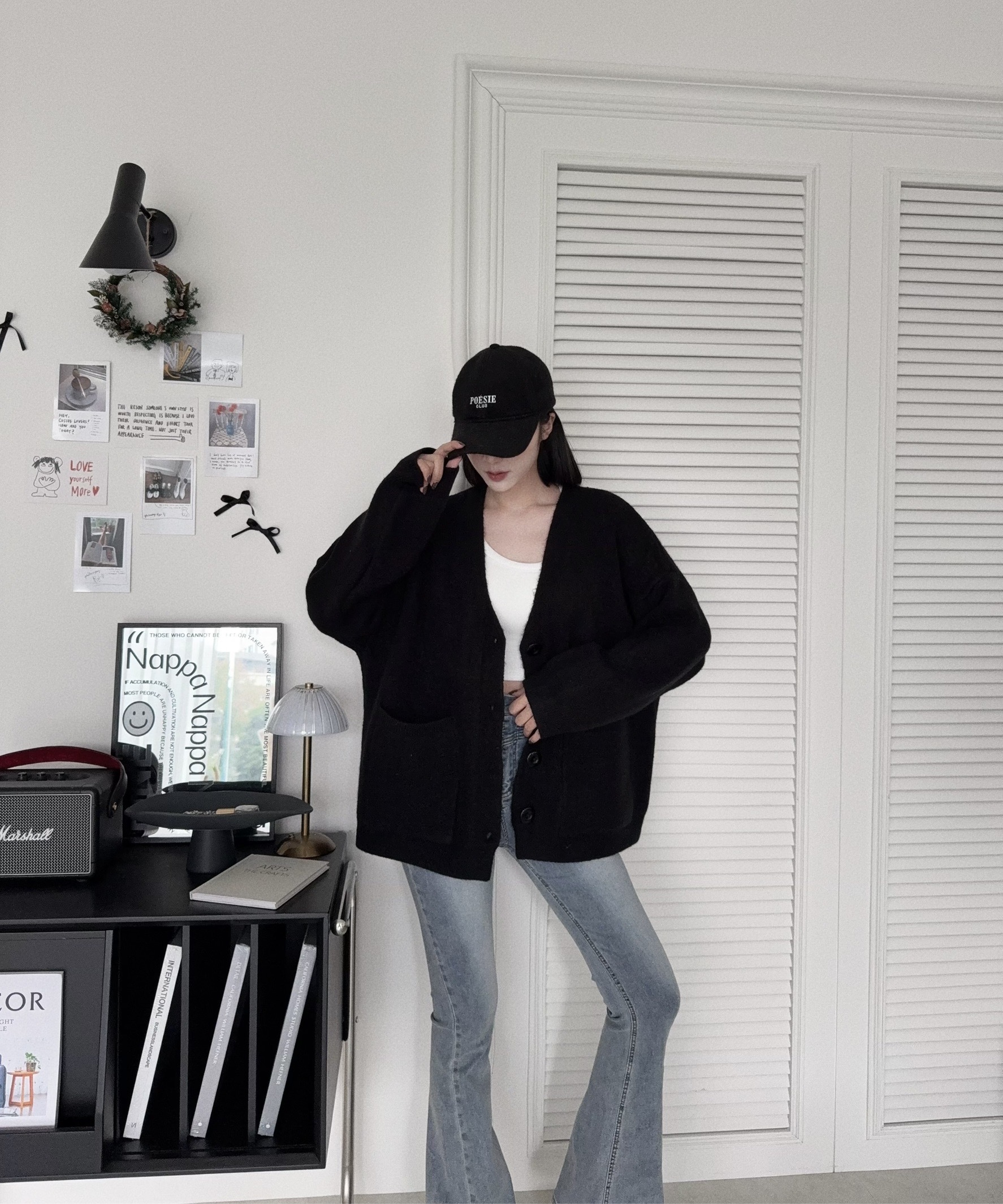 12180108『選品』冬日奶糯厚料排扣針織外套 (6)