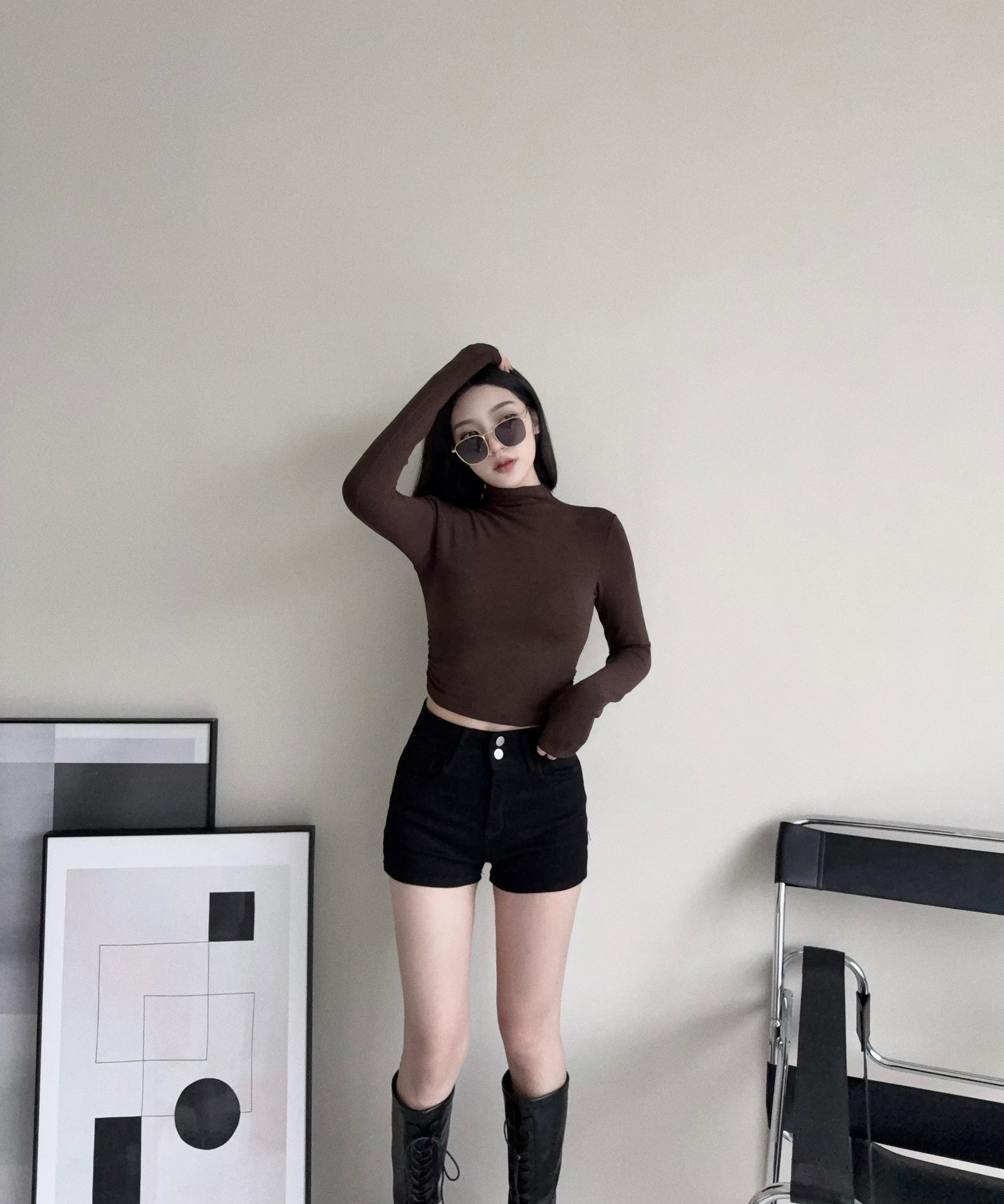 12182447『選品』🐑 软糯入冬🤍刷絨半高領打底衣 (3)