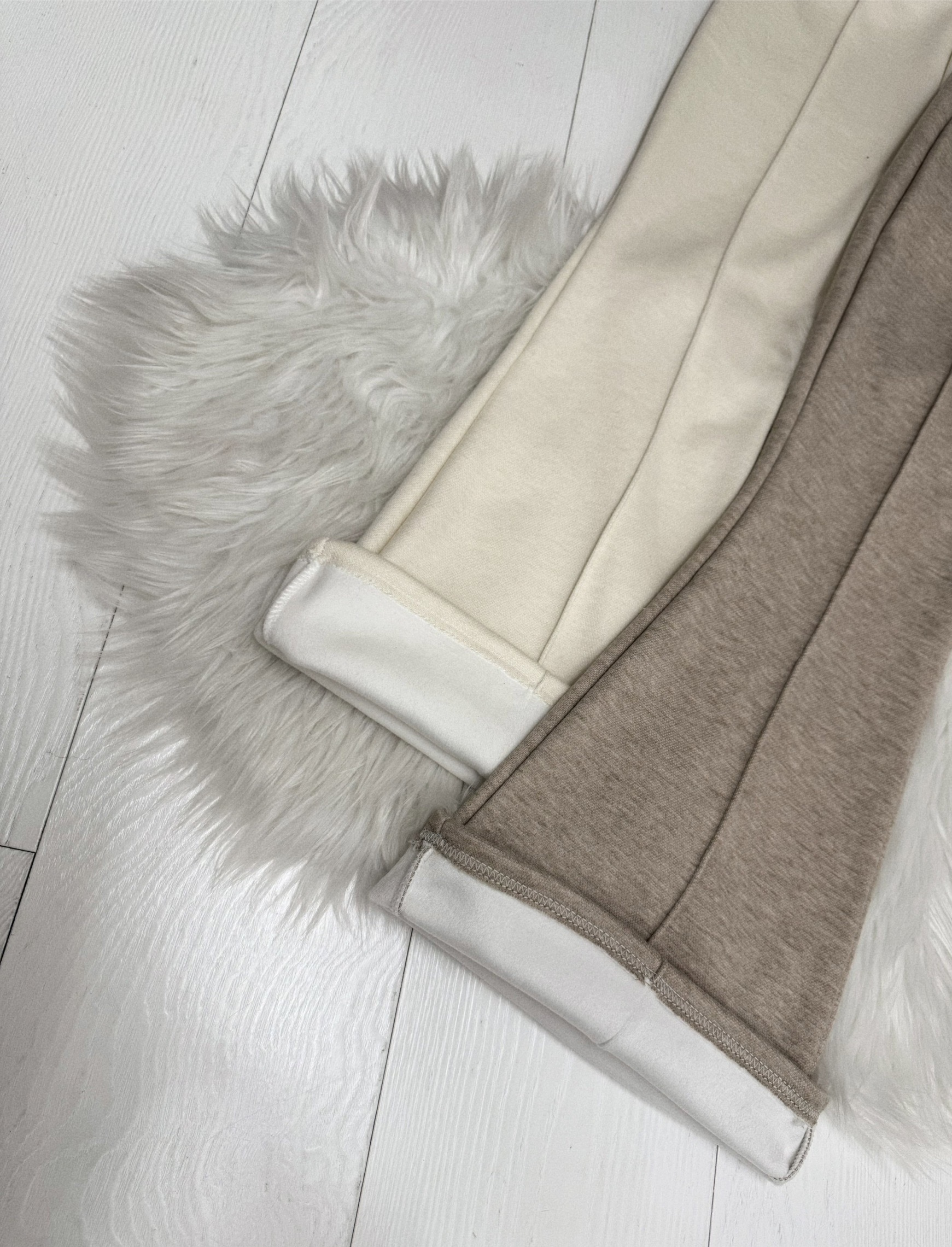 1225S8580『選品』羊毛呢內刷絨奶糯喇叭褲🐑 (4)