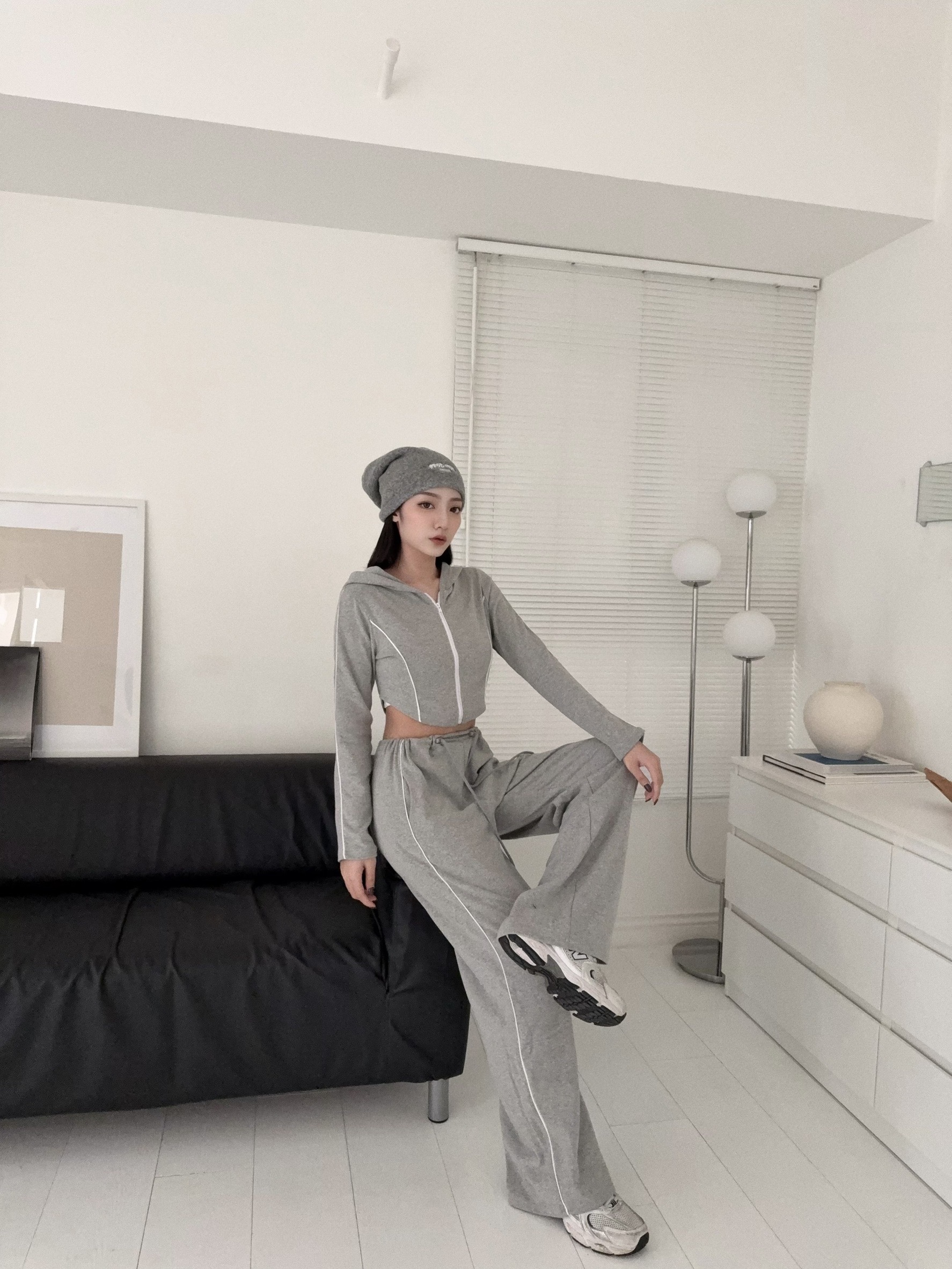 12250071『訂製款』歐美個性撞色壓條下圓弧拉鍊SET (2)