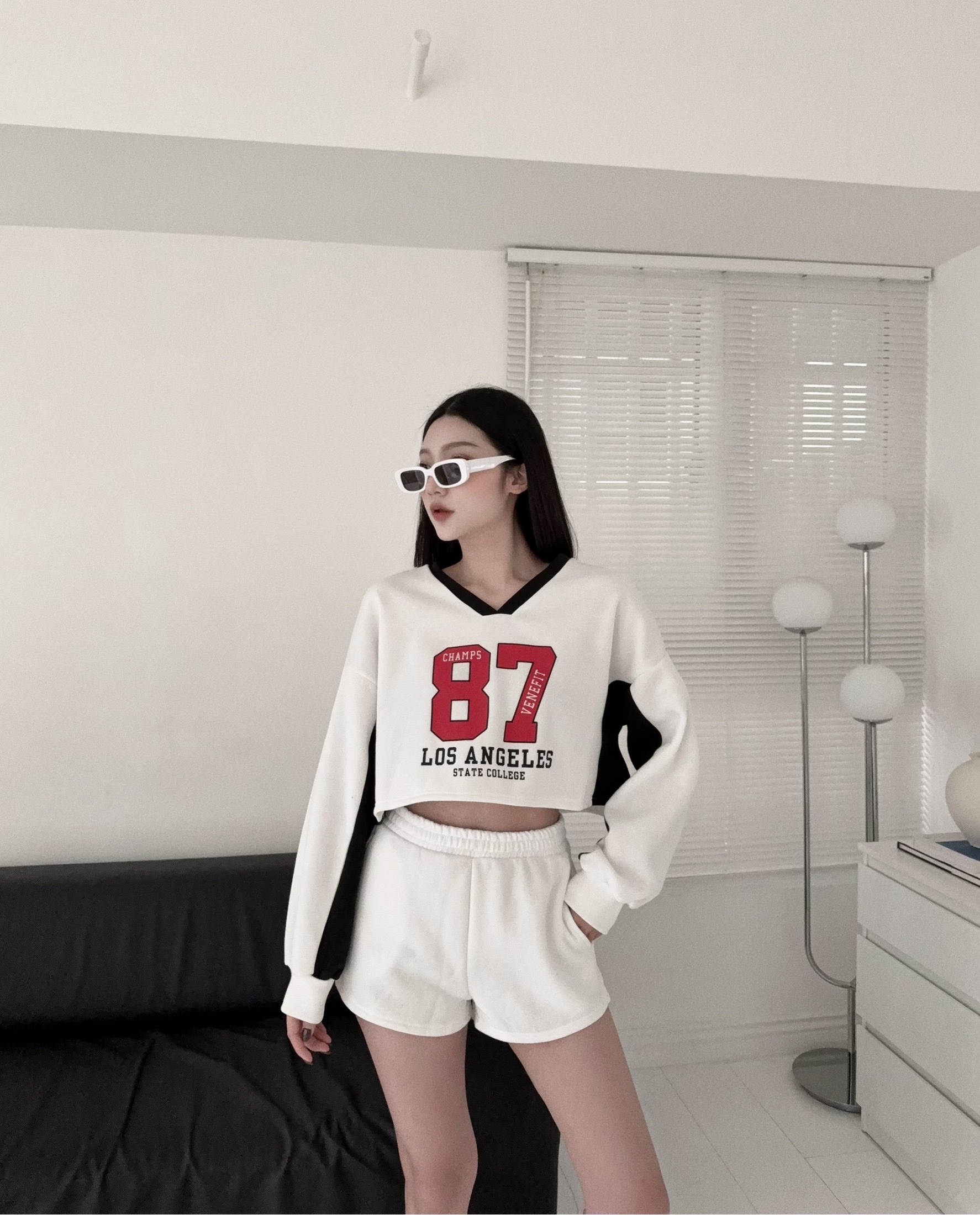 12250073『訂製款』歐美拼色刷毛球衣套裝 (3)