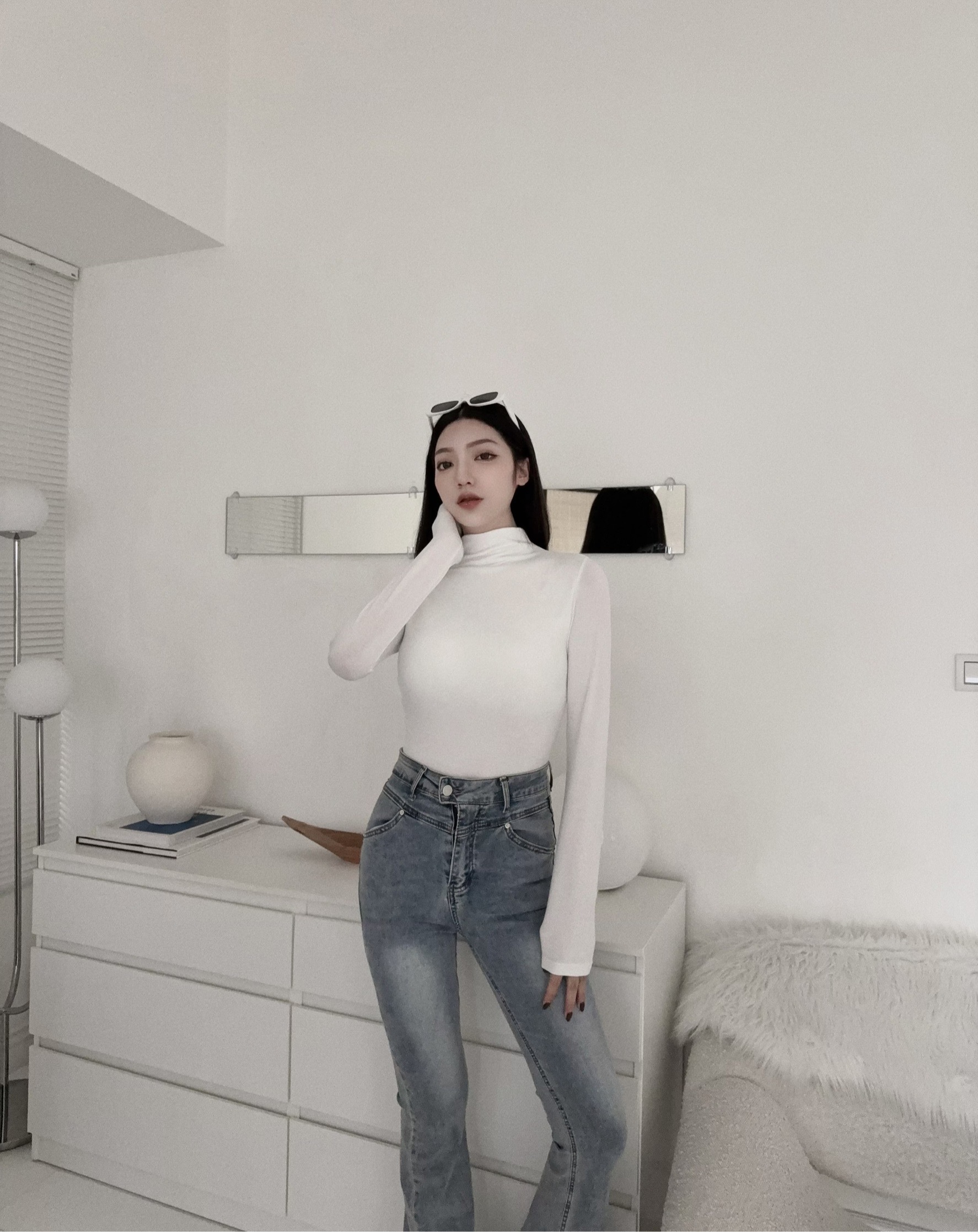 12250075『訂製款』爆款5秒發熱半高領上衣「長版」🔥