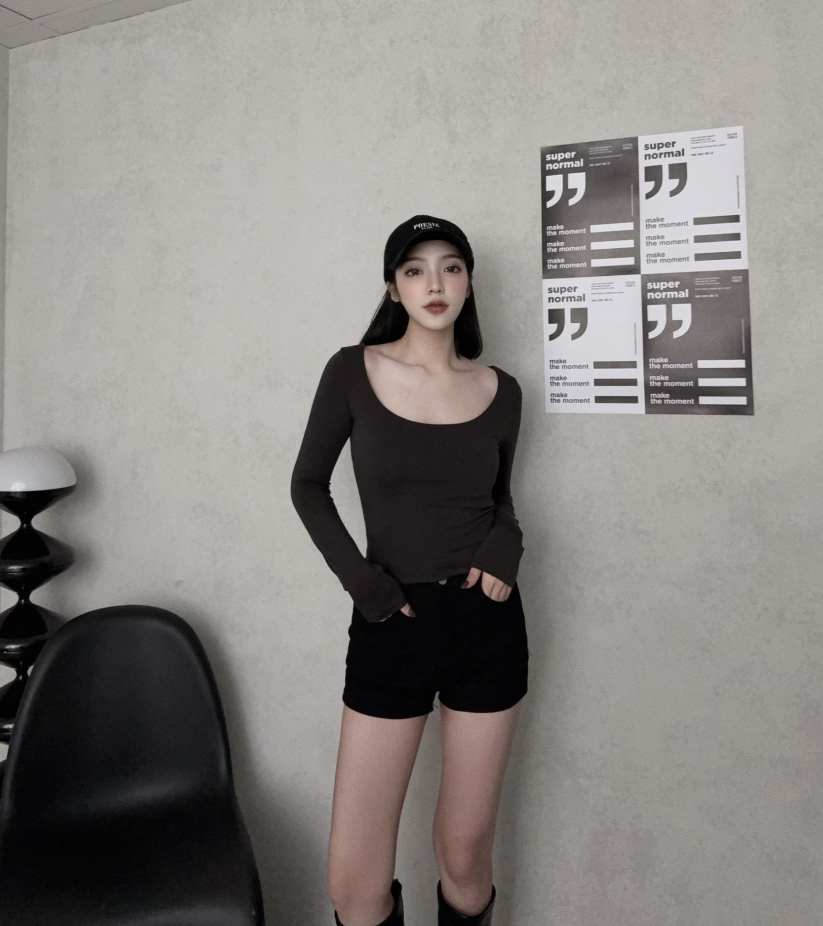 0076『訂製款』5秒發熱🔥長版圓領發熱Bra top (5)