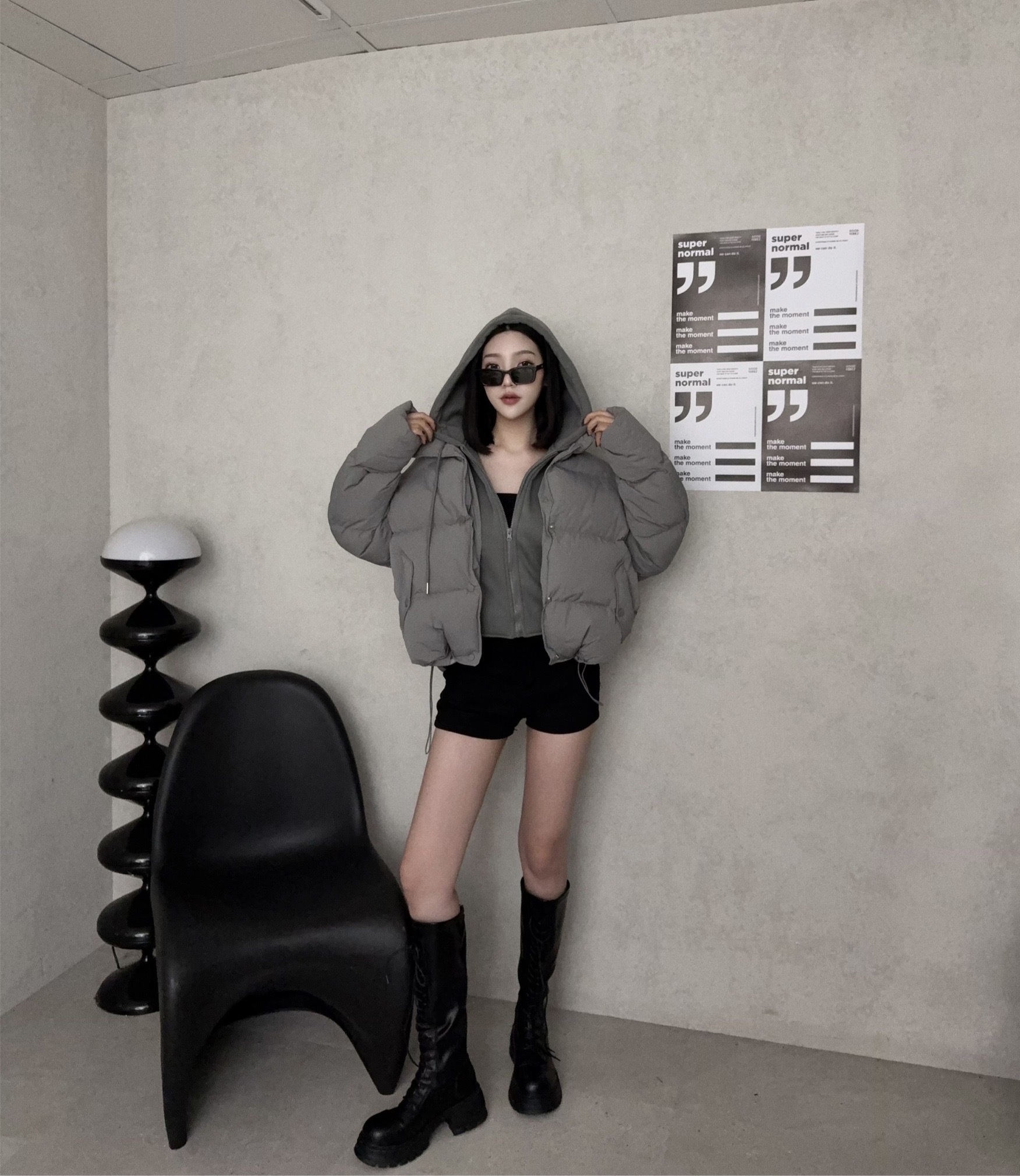 6617『選品』冬季禦寒假兩件連帽麵包外套🍞 (2)