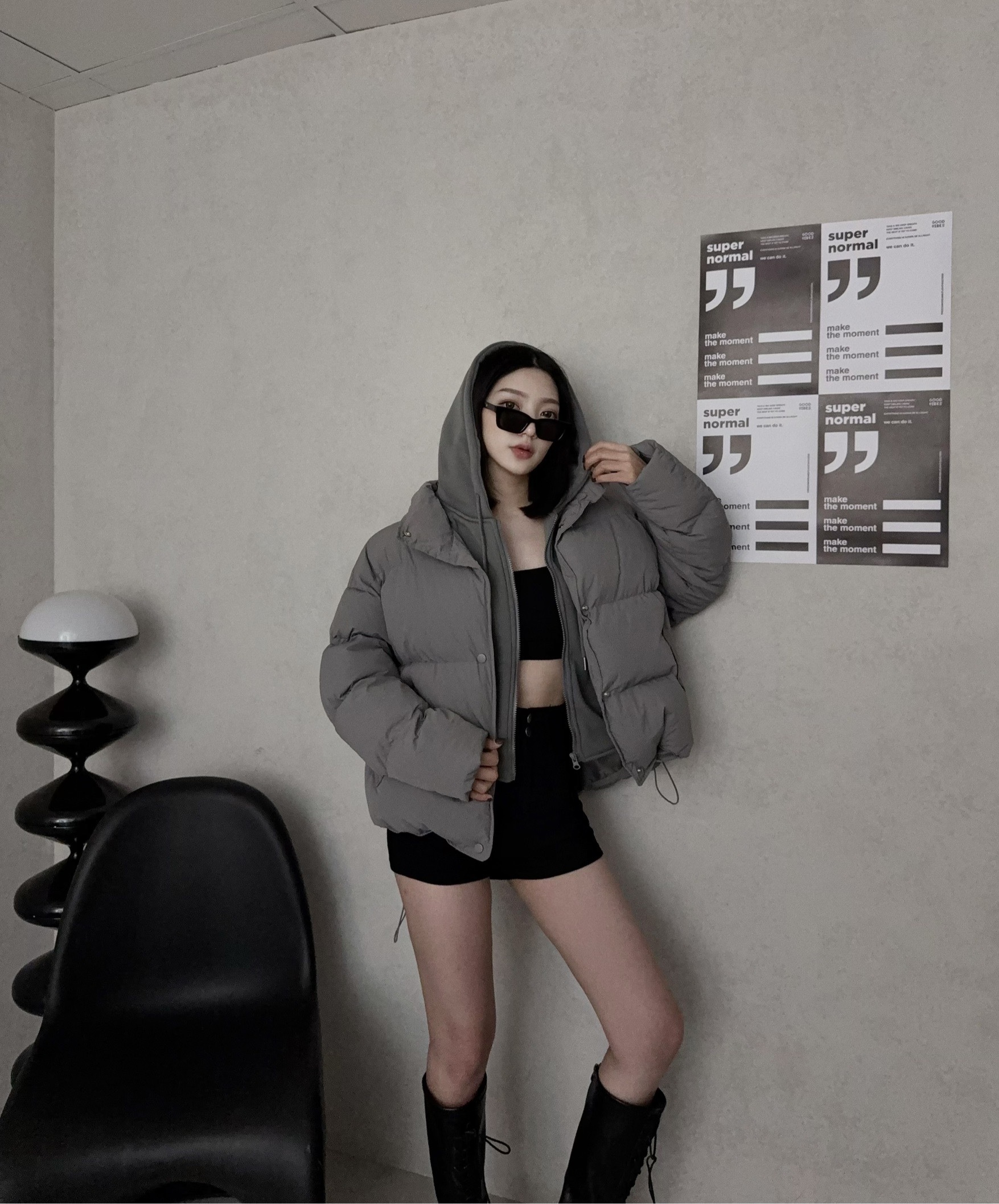 6617『選品』冬季禦寒假兩件連帽麵包外套🍞 (3)