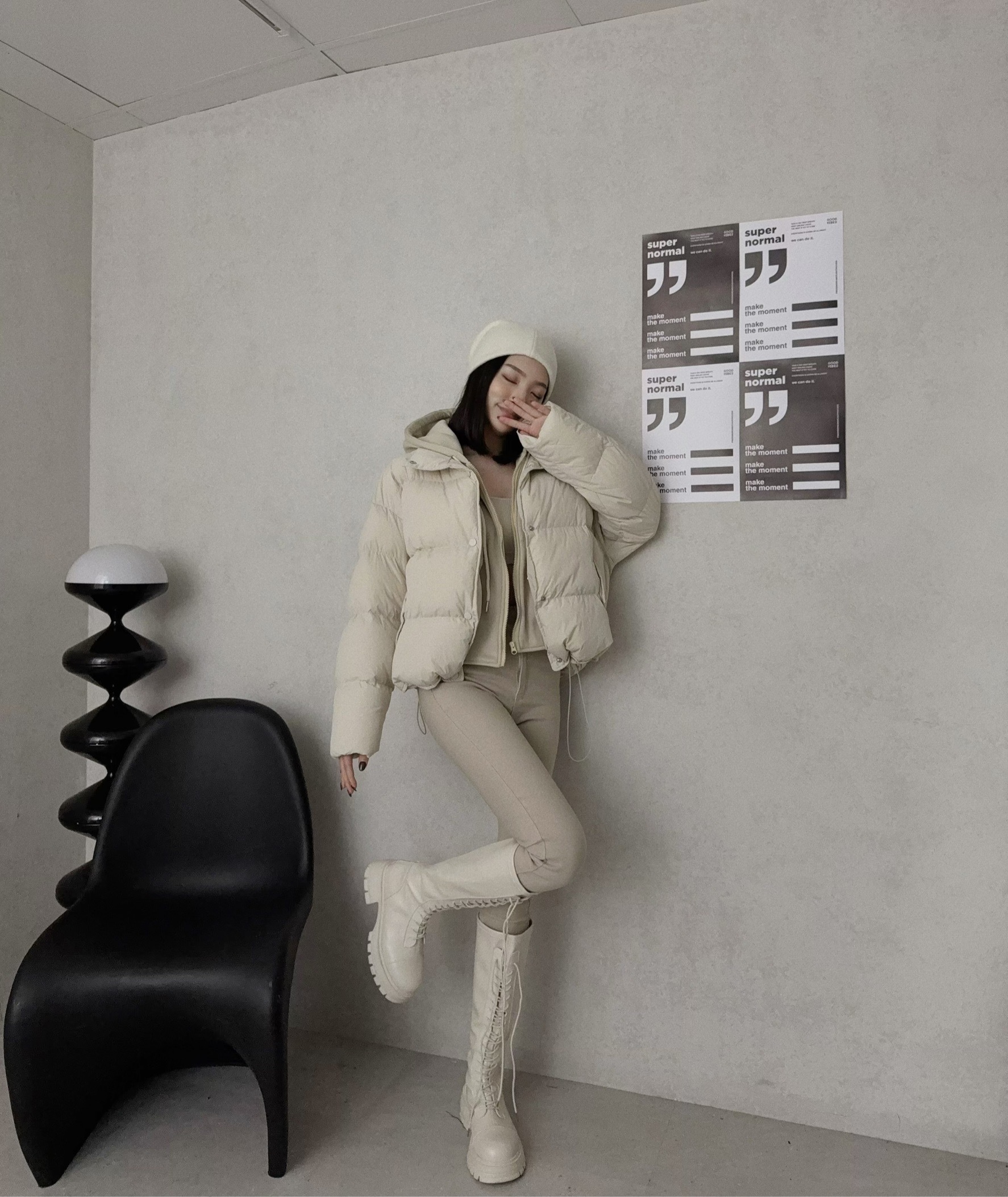 6617『選品』冬季禦寒假兩件連帽麵包外套🍞