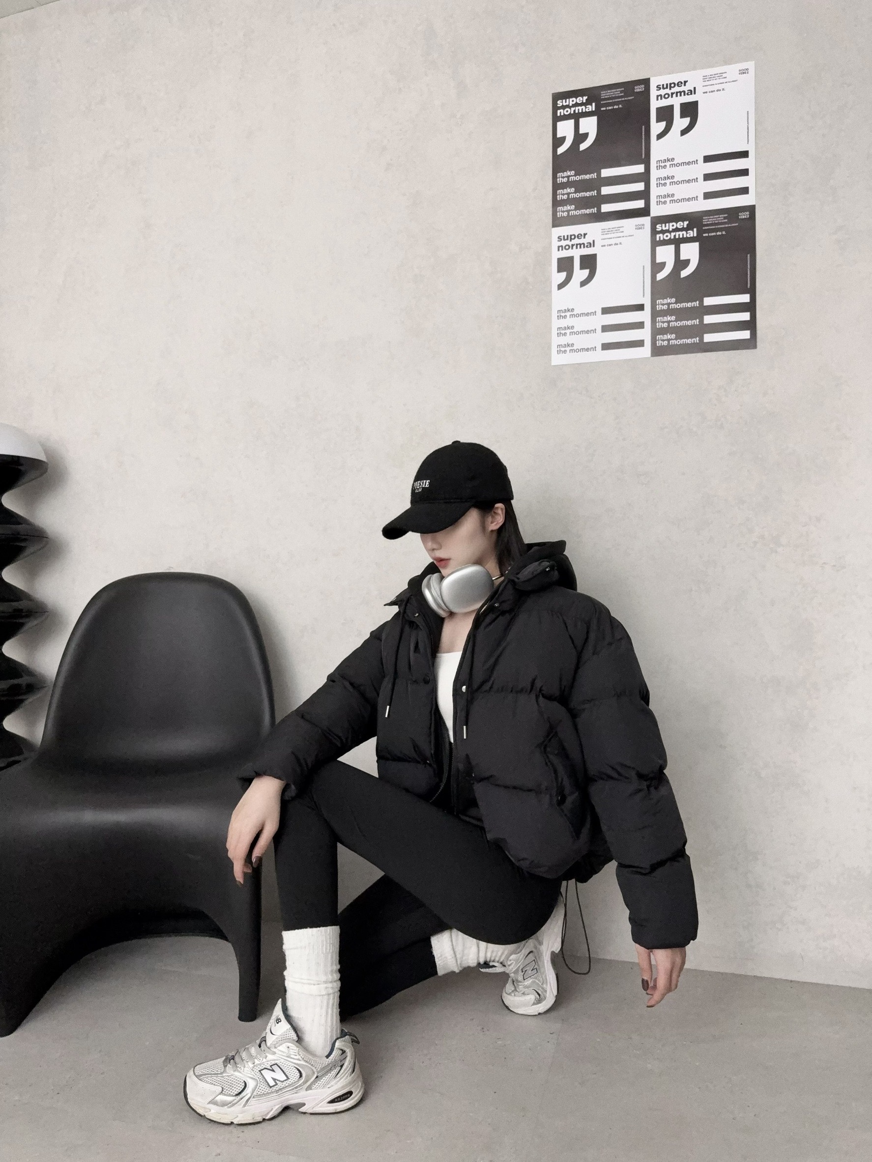 6617『選品』冬季禦寒假兩件連帽麵包外套🍞 (7)