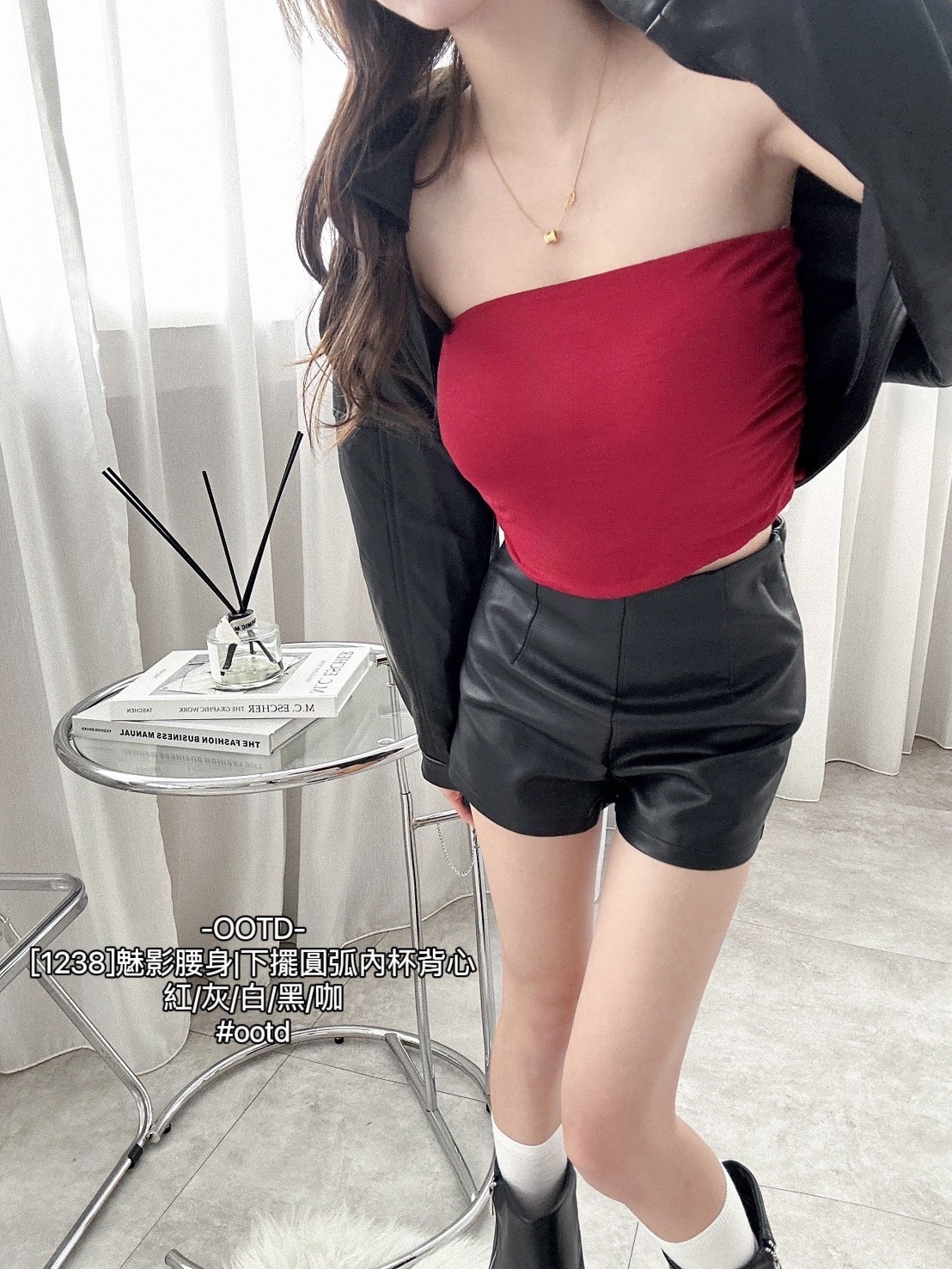 [1238]魅影腰身下擺圓弧內杯背心 (6)